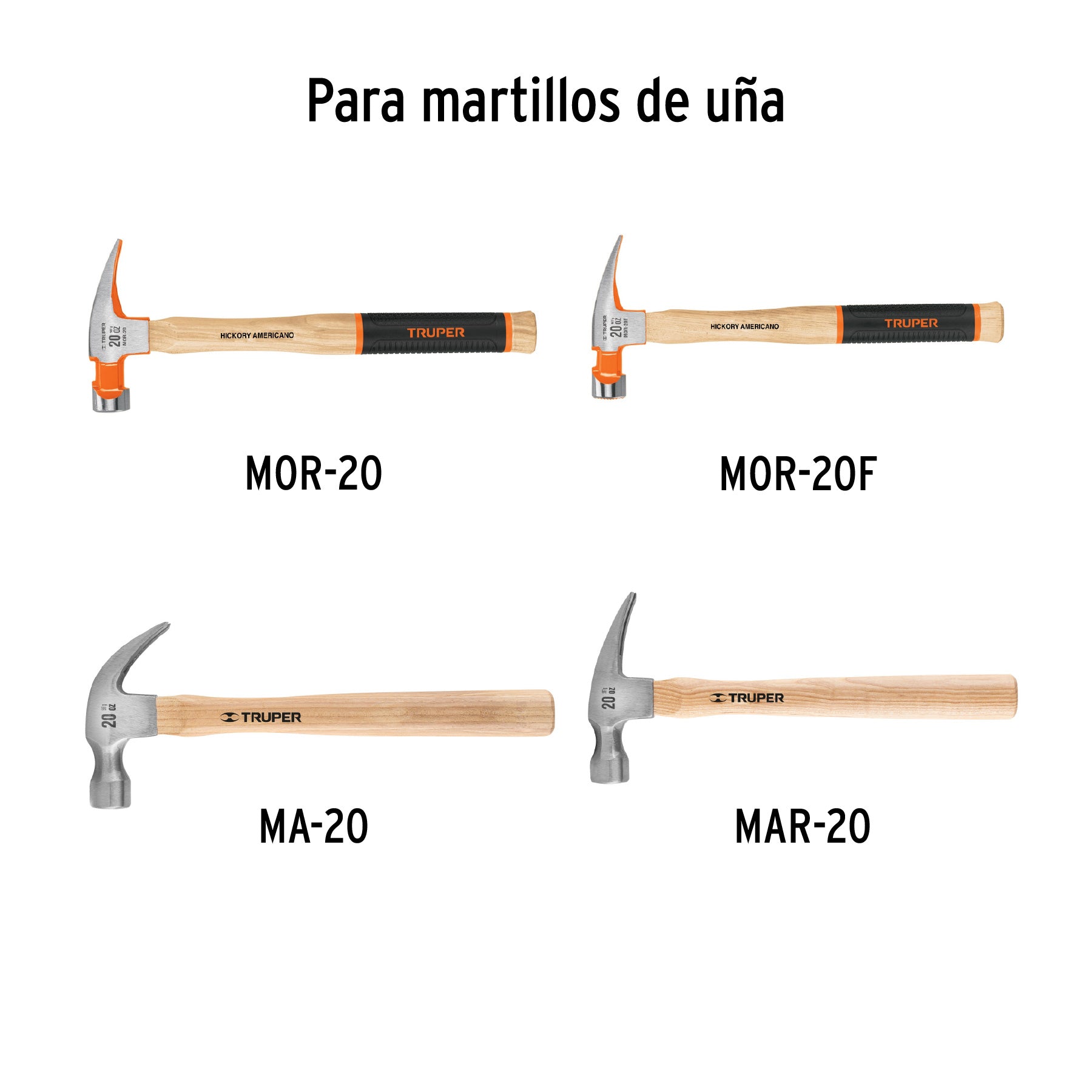 Mango p/martillos de uña MOR-20, MOR-20F, MA-20 y MAR-20 13"