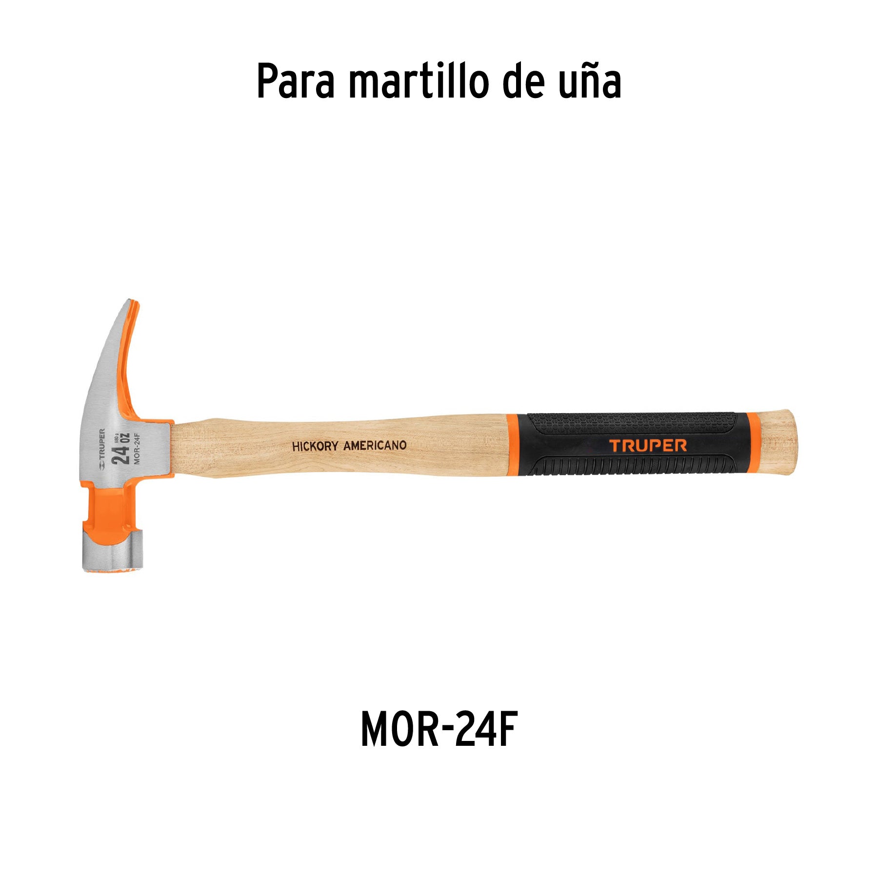 Mango para martillo de uña MOR-24F, de 17-3/4", TRUPER