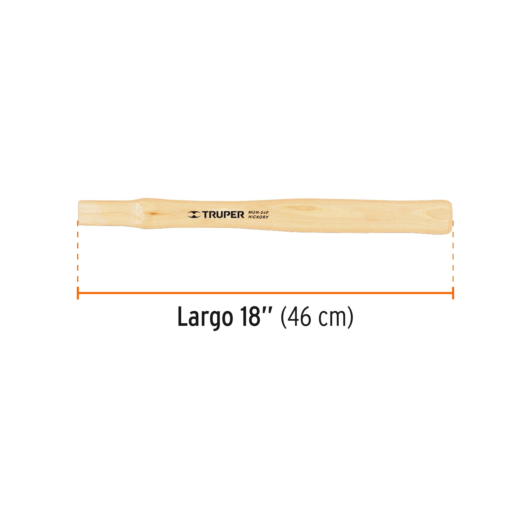Mango para martillo de uña MOR-24F, de 17-3/4", TRUPER
