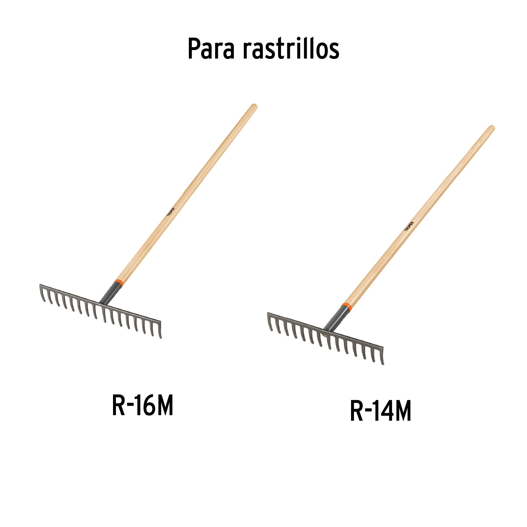 Mango para rastrillos R-16M y R-14M, 60", TRUPER