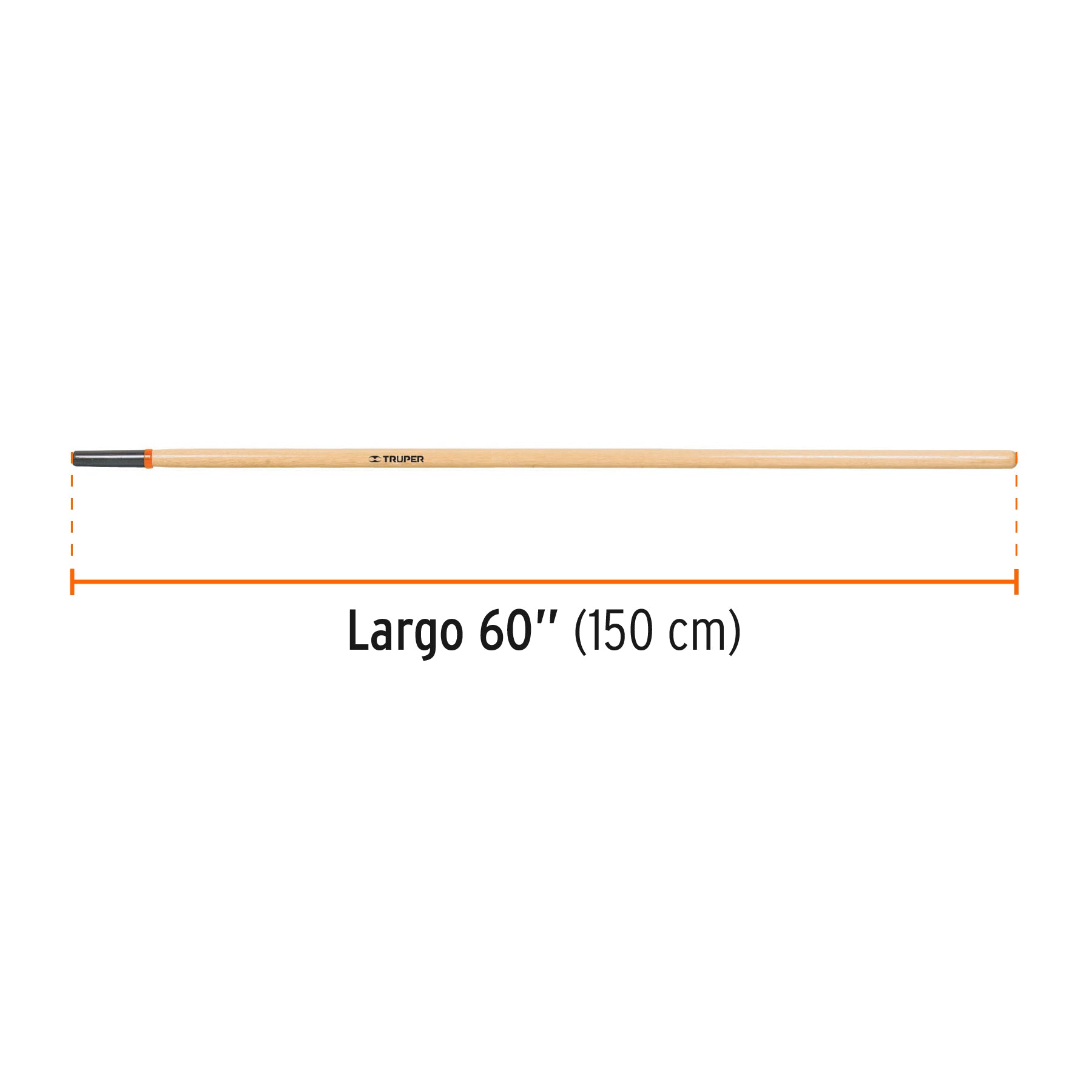 Mango para rastrillos R-16M y R-14M, 60", TRUPER