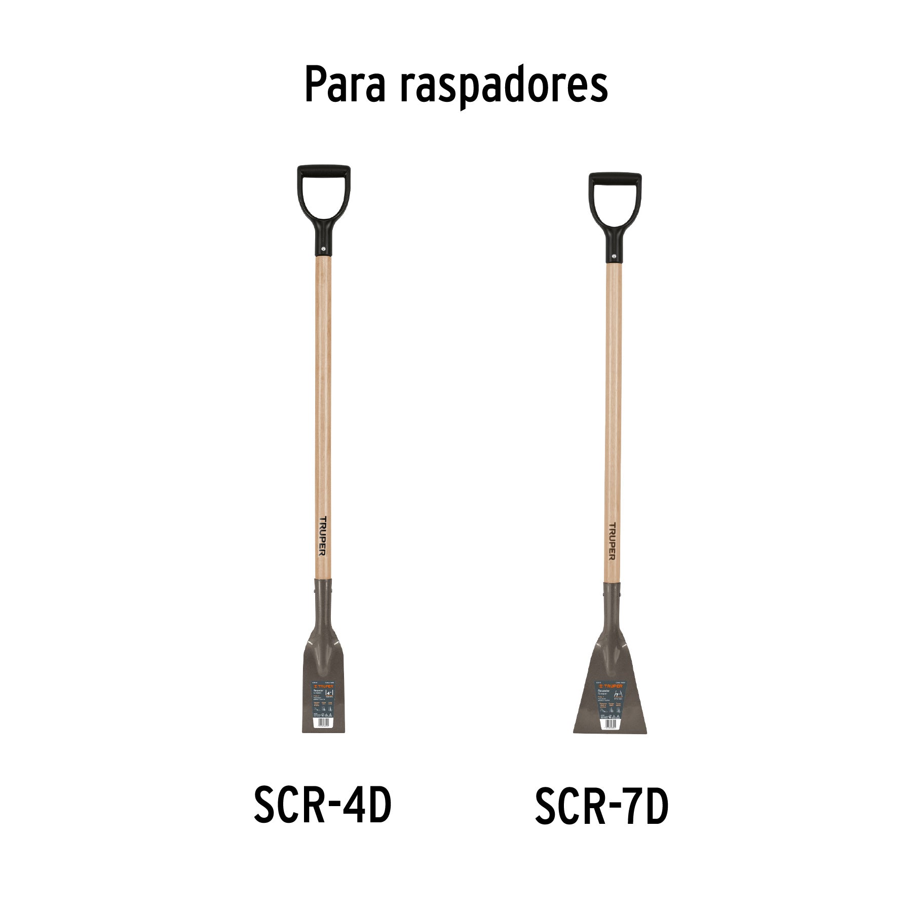 Mango para raspadores puño "Y" SCR-4D y SCR-7D, 43", TRUPER