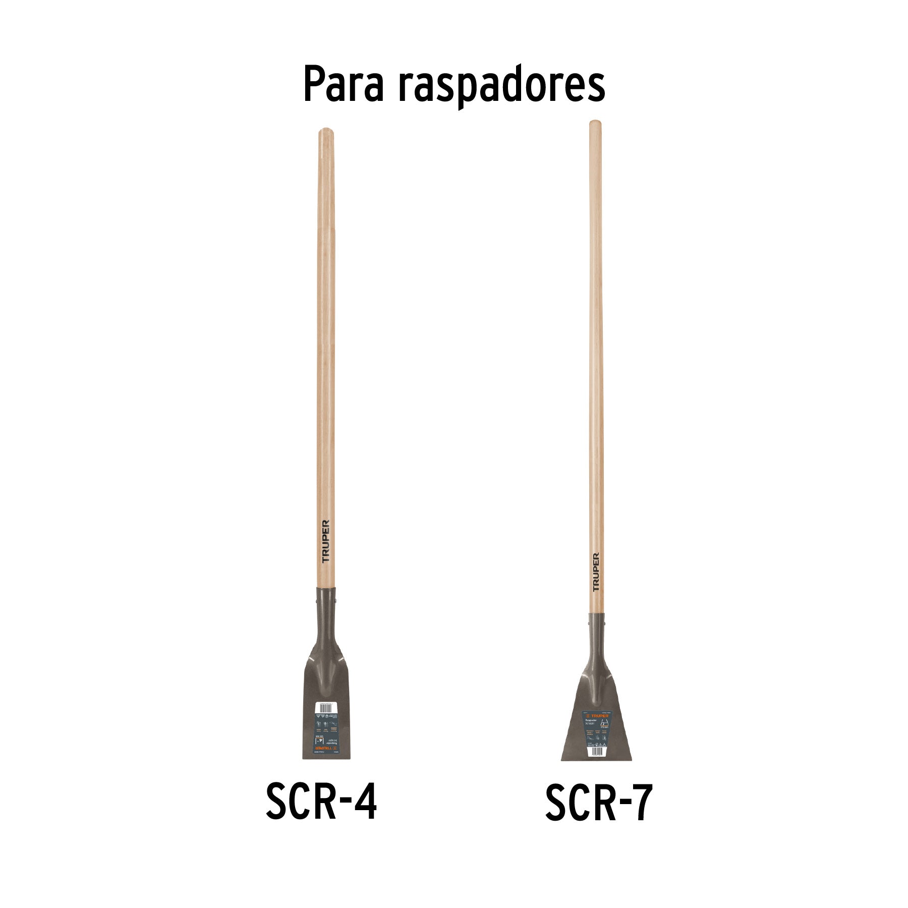 Mango para raspadores SCR-4 y SCR-7, largo de 54", TRUPER