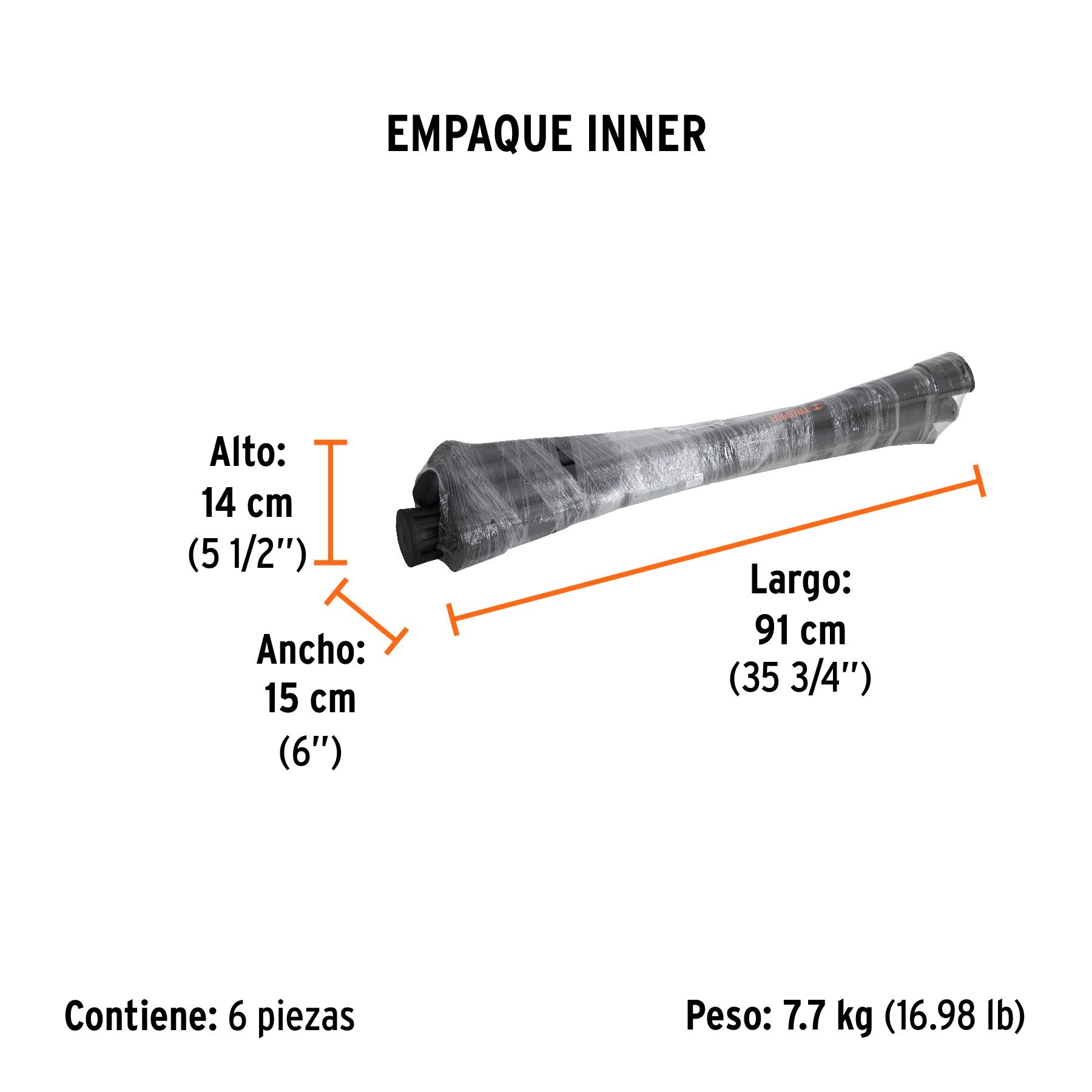 Mango repuesto zapapicos y talachos de 4 a7 lbs, 36",TRUPER - Empaque
