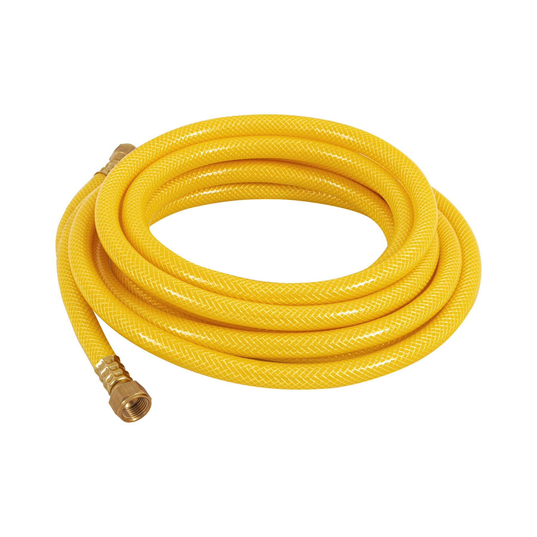 Manguera para gas, PVC amarilla, 3/8" flare,5 m, FOSET
