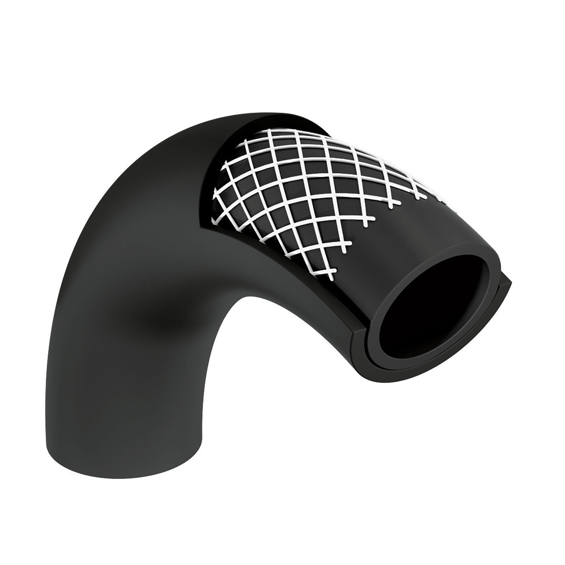 Manguera para gas, PVC negra, 3/8" flare, 5 m, FOSET