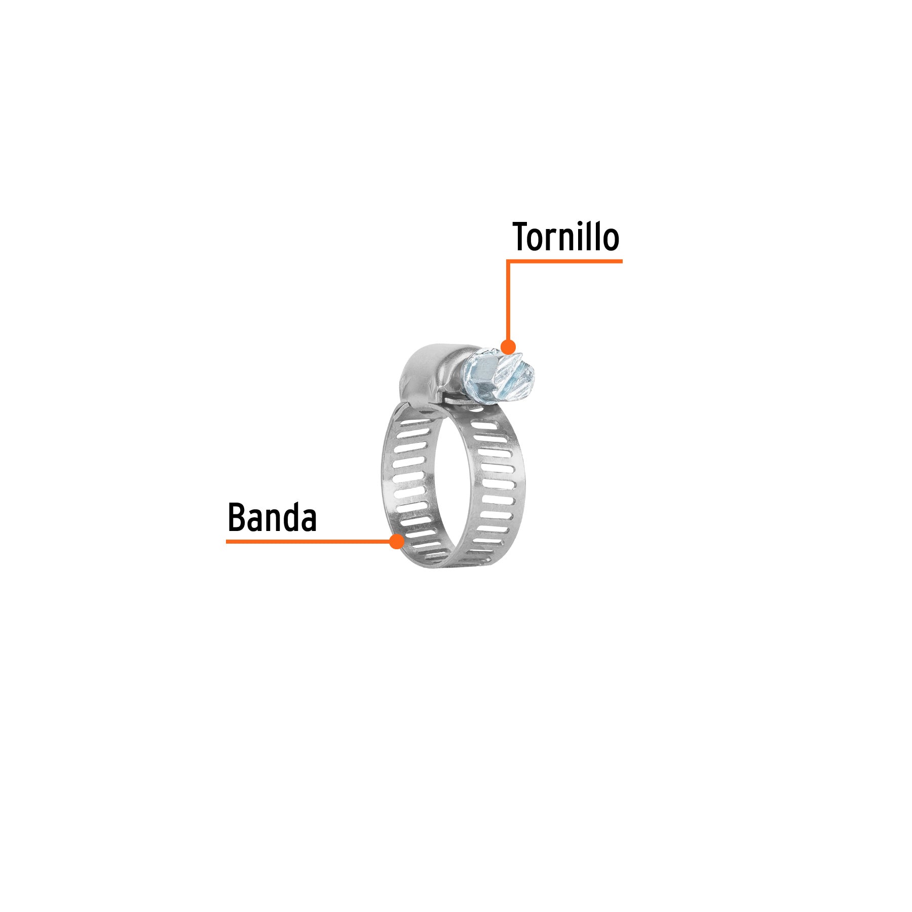 Bolsa c/4 mini abrazaderas sin fin 6, 1/2 - 3/4", TRUPER