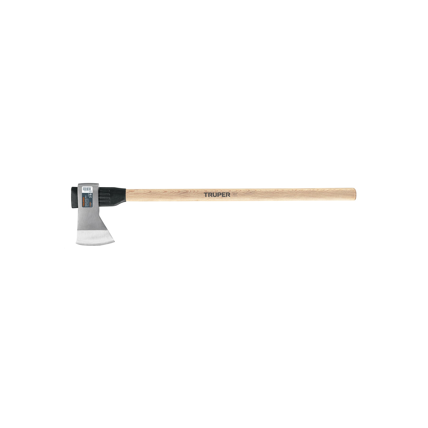Hacha media labor 3 lb, mango de madera 36", TRUPER