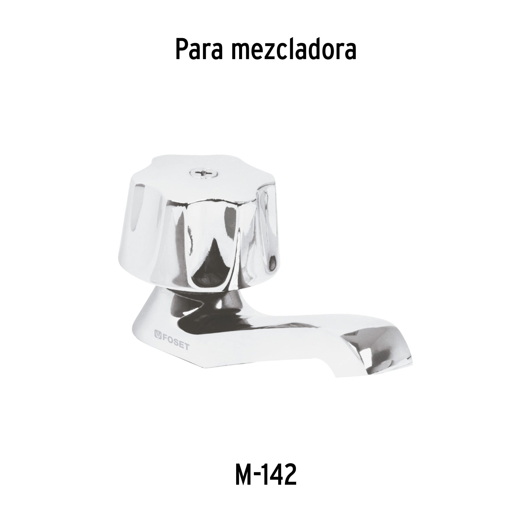 Maneral hexagonal metálico para lavabo y fregadero, BASIC