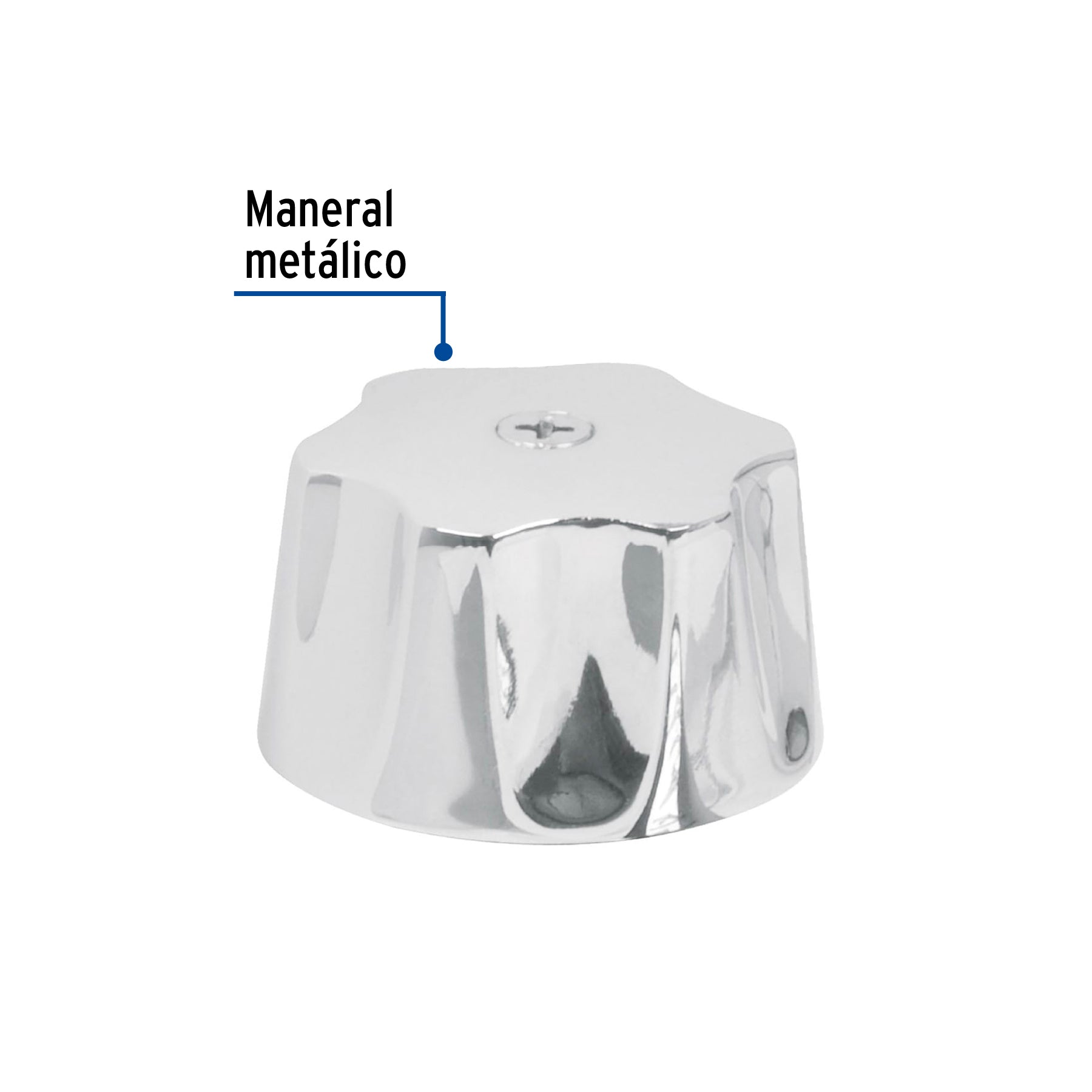 Maneral hexagonal metálico para lavabo y fregadero, BASIC
