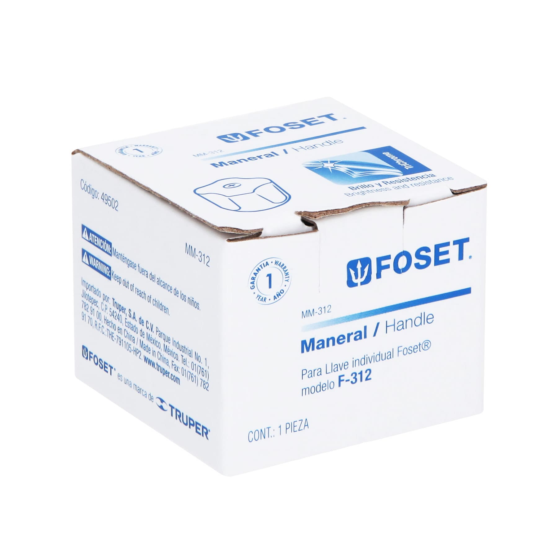 Maneral de repuesto para F-312, F-313 y F-314, FOSET BASIC