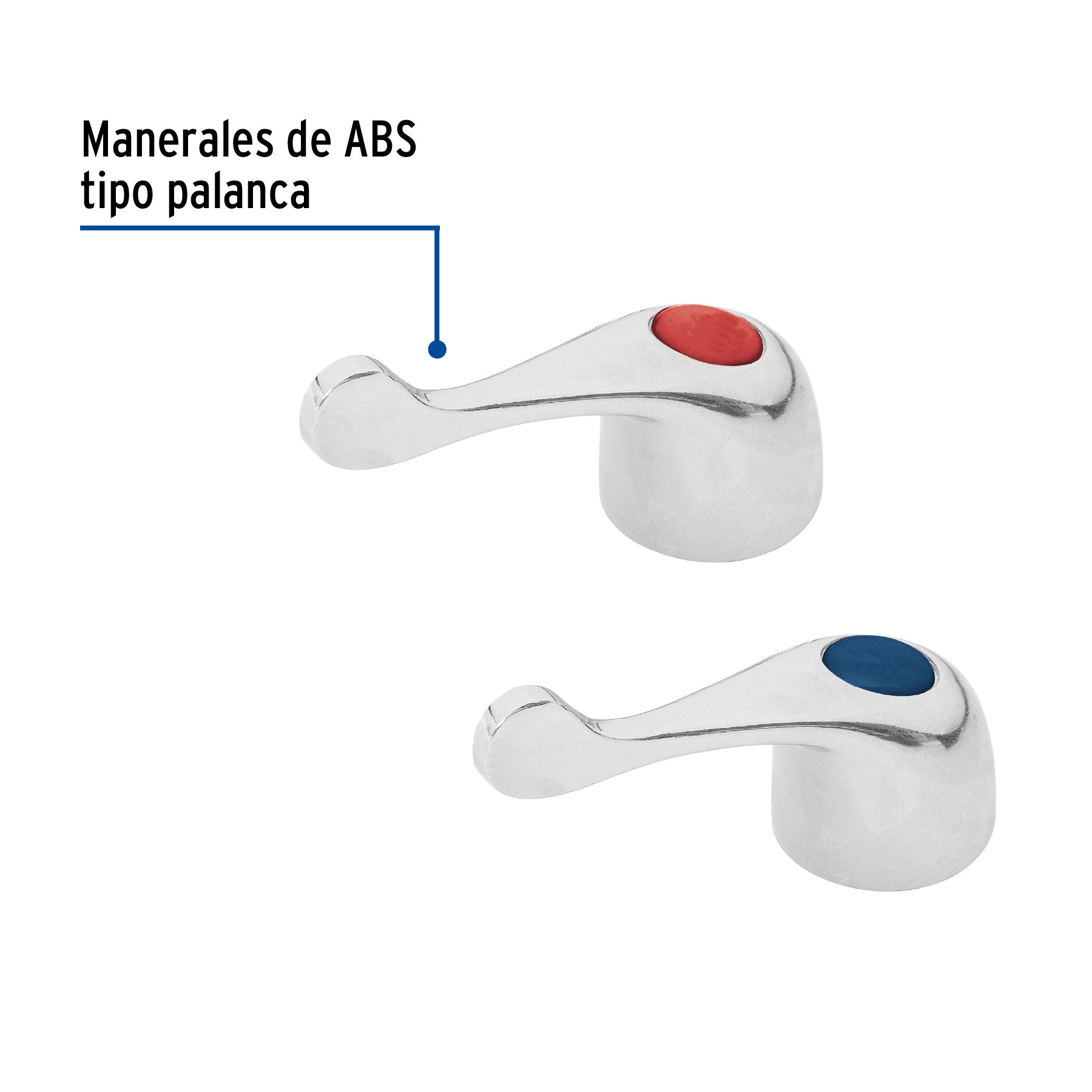 Juego de manerales de palanca p/lav-fregadero, cromo BASIC