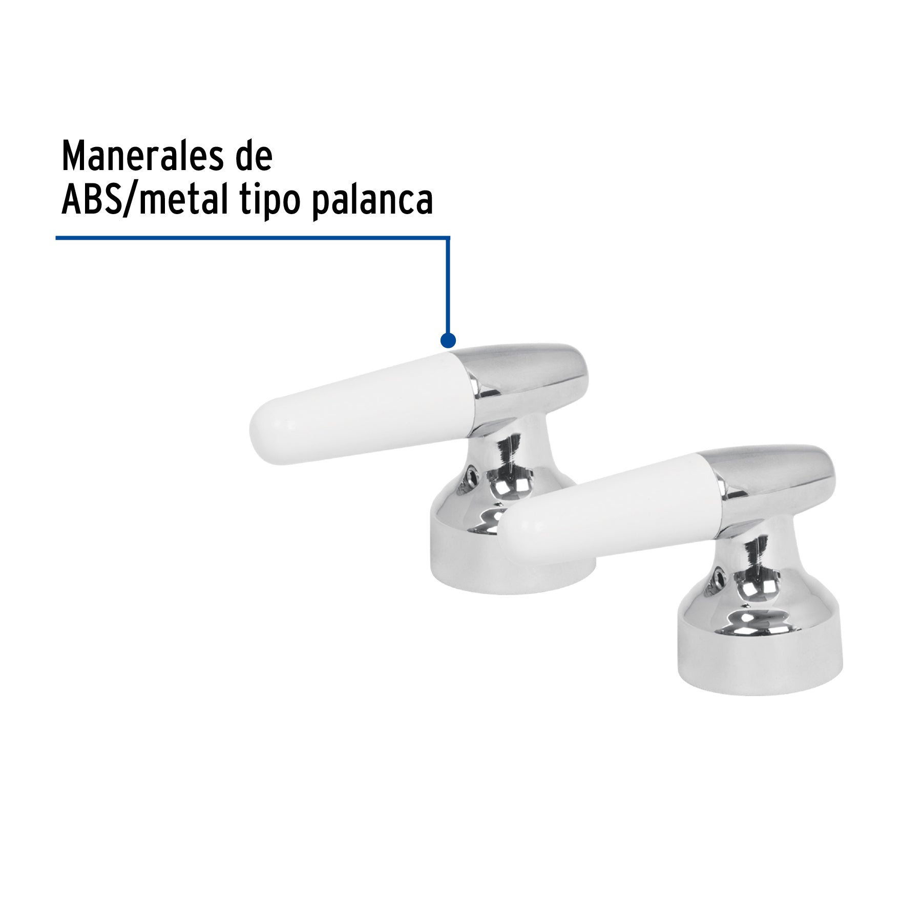 Juego de manerales cono p/lavabo-fregadero, cromo, BASIC