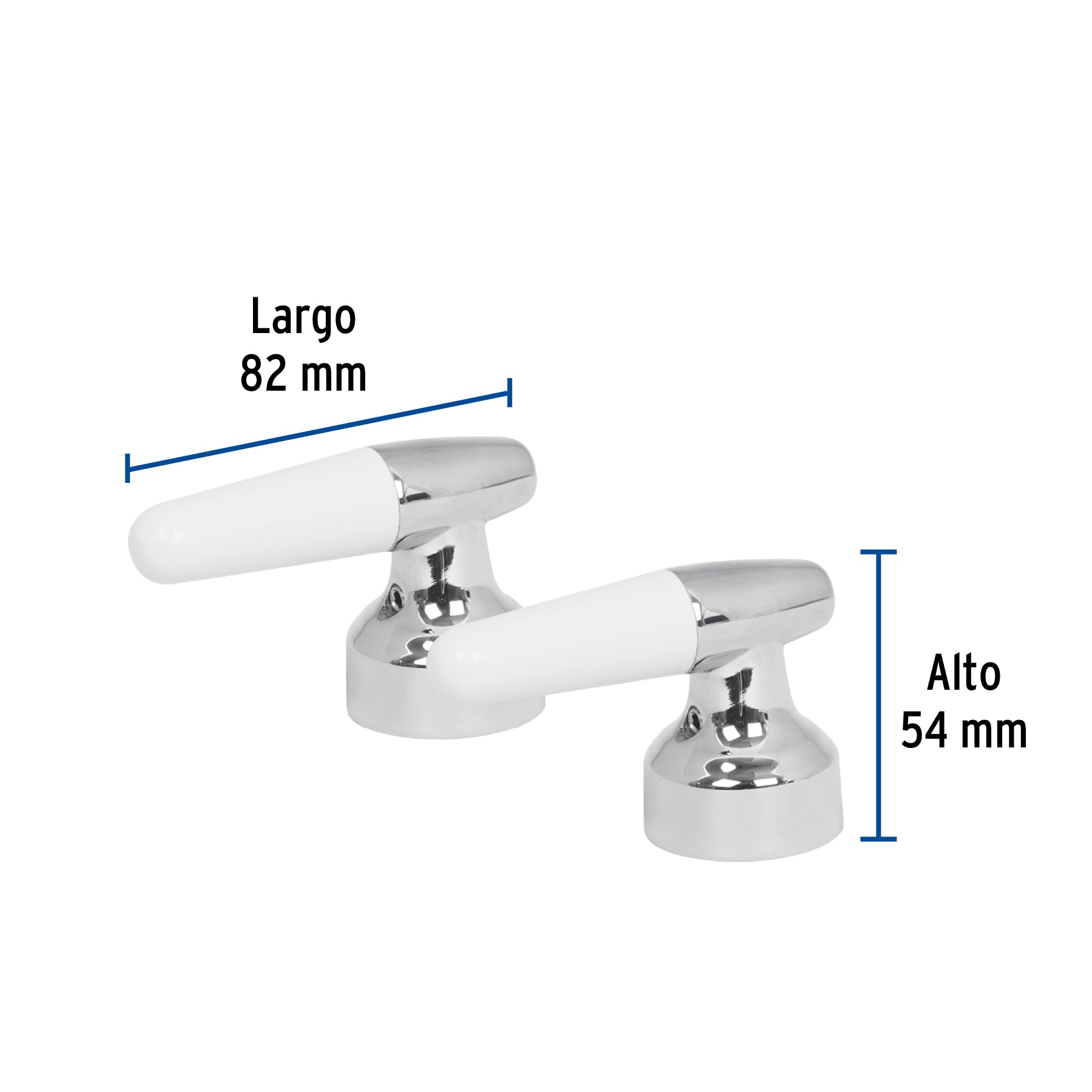 Juego de manerales cono p/lavabo-fregadero, cromo, BASIC
