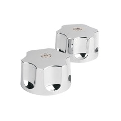 Juego de manerales hex de ABS p/lav-fregadero, cromo, BASIC