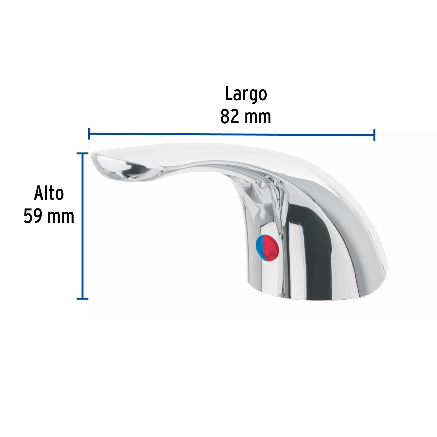 Maneral de palanca p/monomando lavabo MP-419, cromo, BASIC