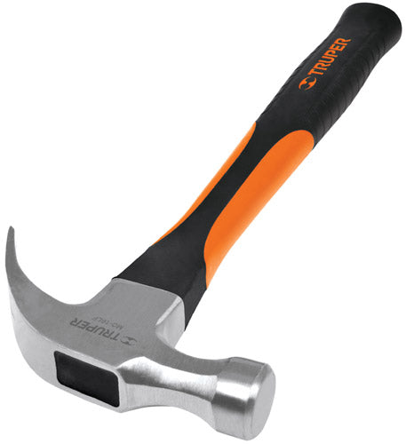 Martillo uña curva 16 oz, mango fibra de vidrio