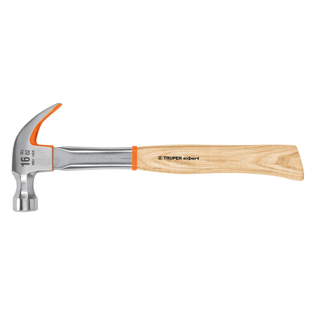 Martillo profesional pulido espejo 16 oz uña curva, EXPERT