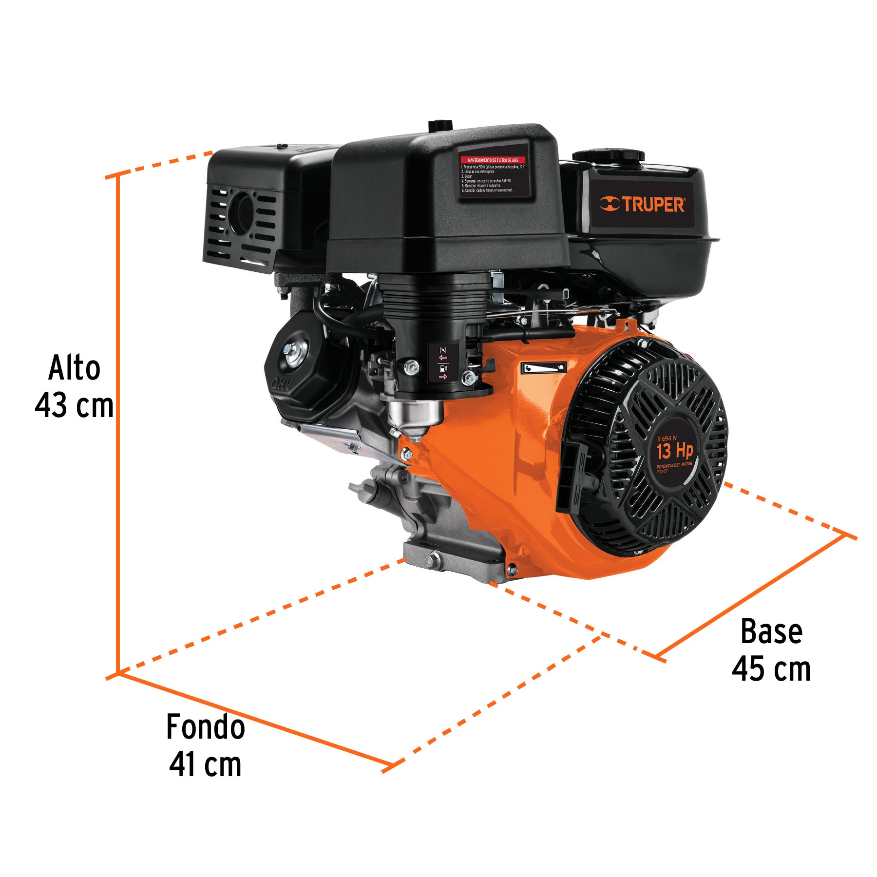 Motor a gasolina 13HP, TRUPER