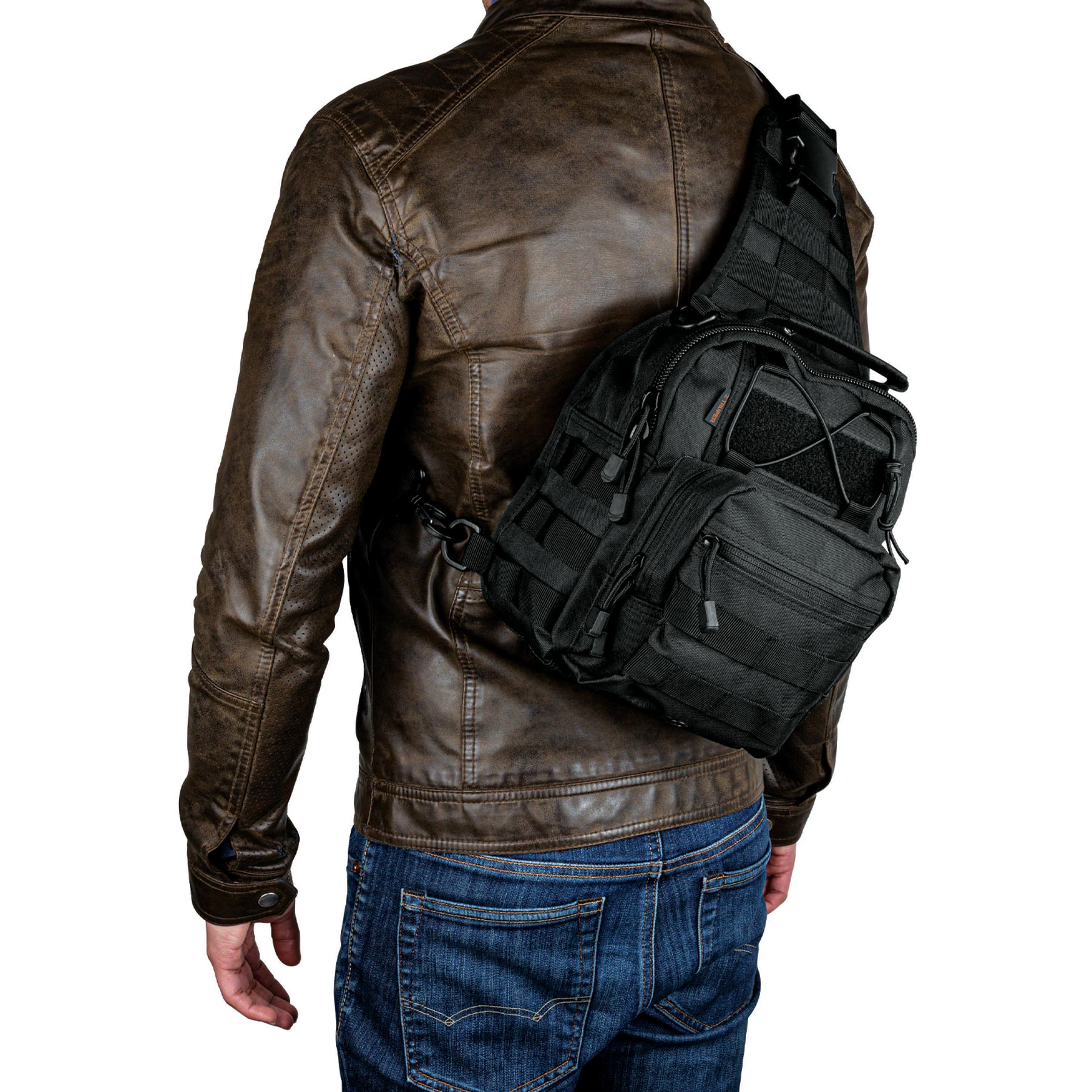 Mochila táctica multiusos negra, TRUPER