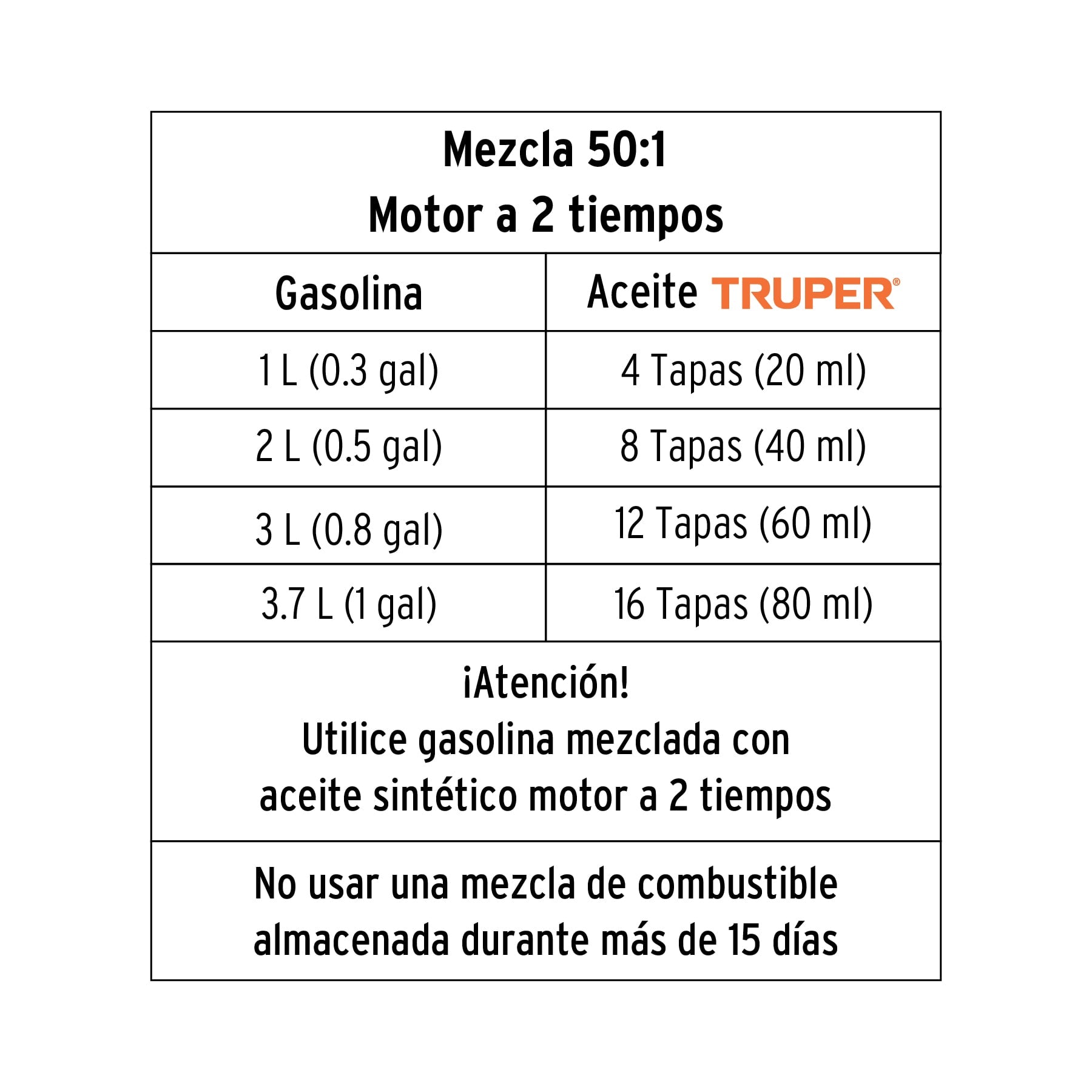 Motosierra 38 cc a gasolina con barra de 14", TRUPER