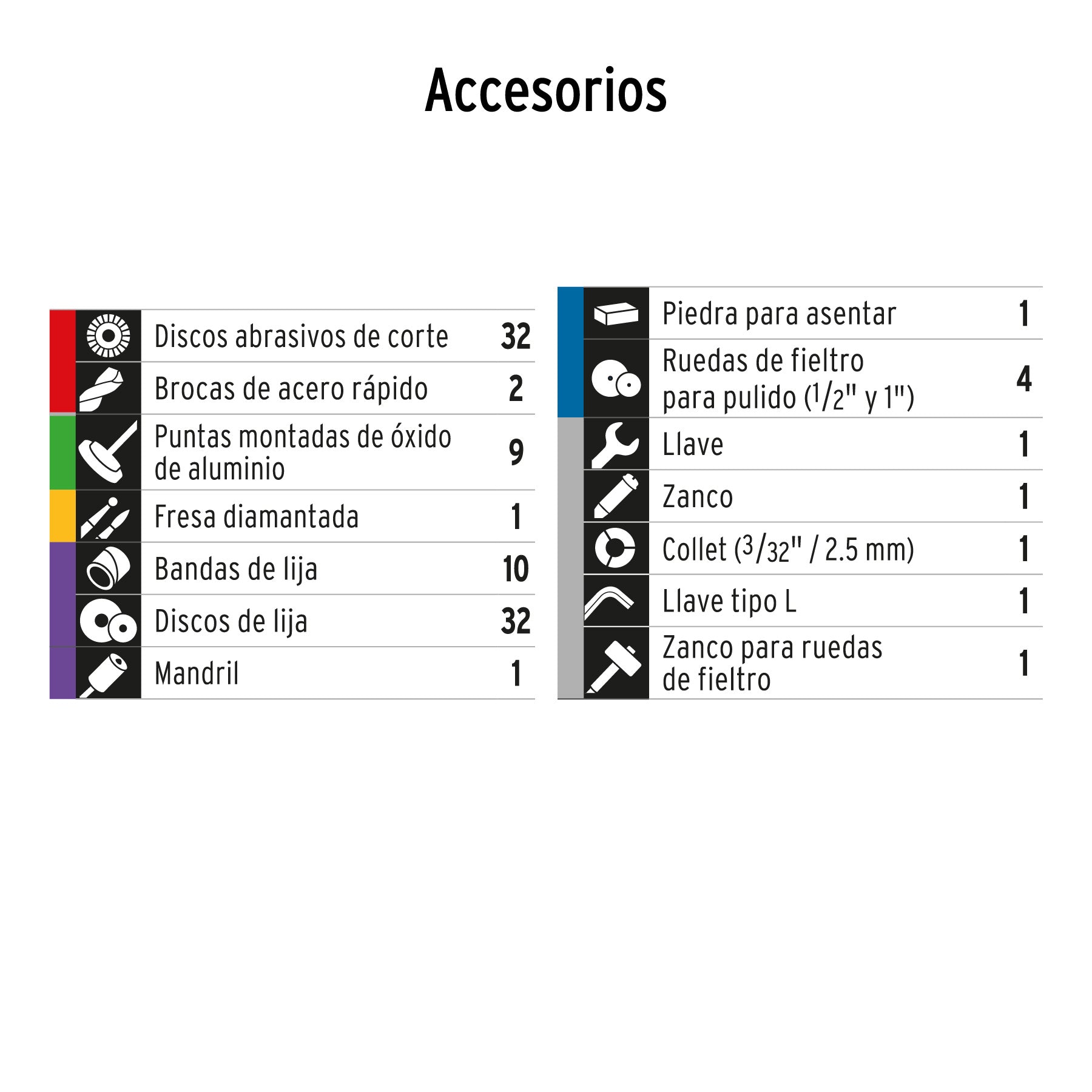 Herramienta rotativa 150W con 97 accesorios, TRUPER PRO