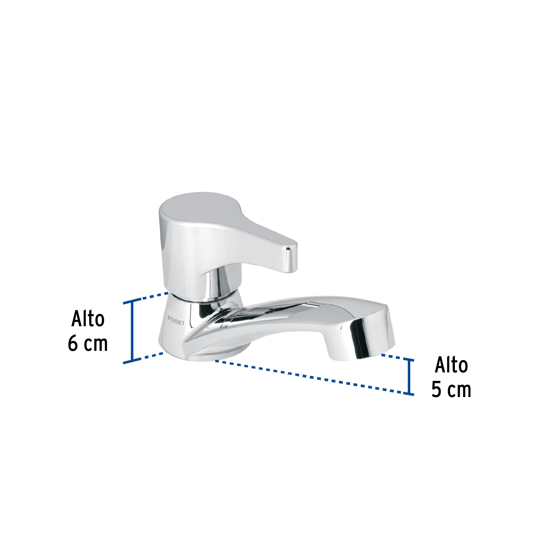 Llave individual lavabo, ABS, palanca, BASIC