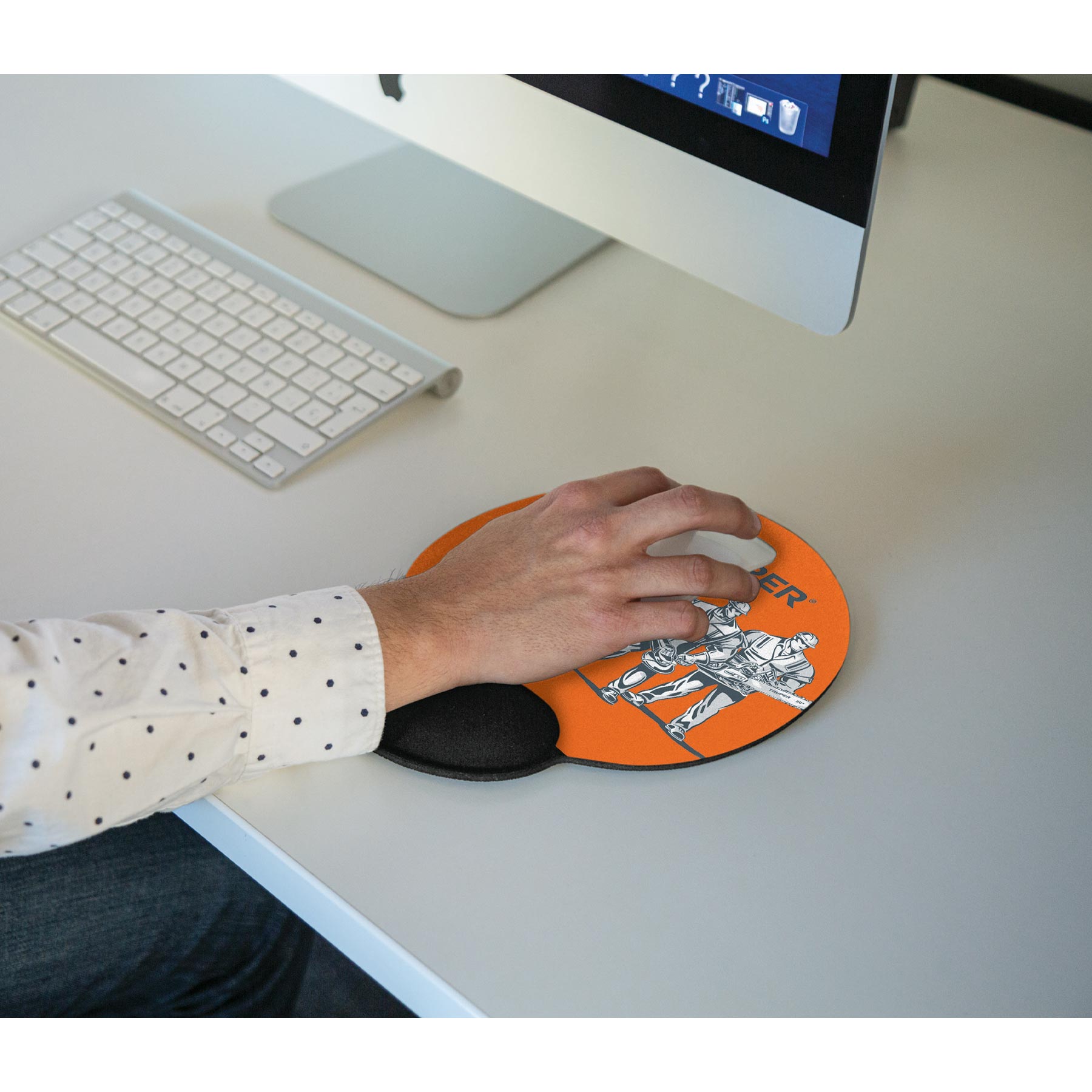 Mouse pad ergonómico de gel, TRUPER