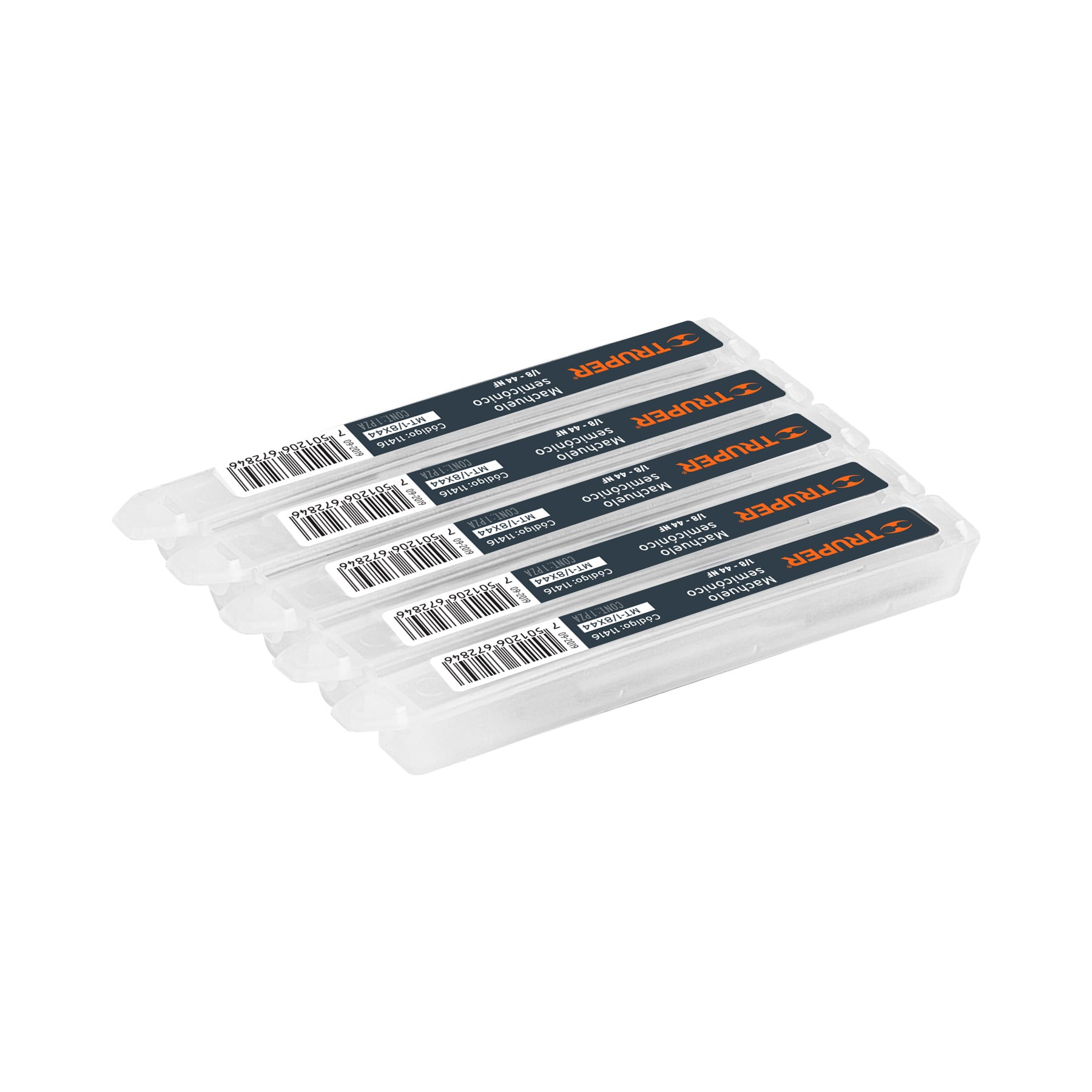 Machuelo semicónico 1/8" x 44 cuerda fina, TRUPER