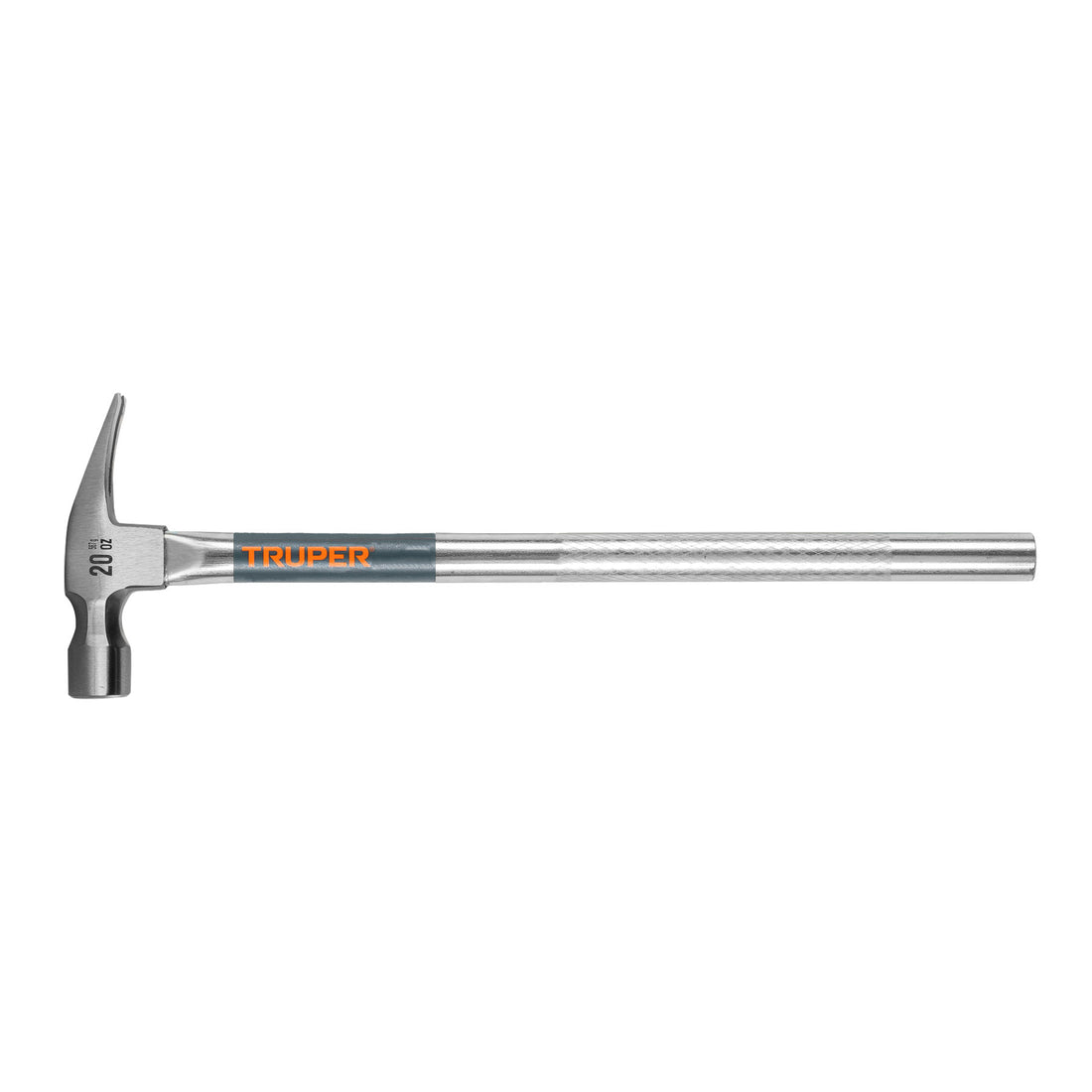 Martillo tubular pulido 20 oz uña recta, TRUPER