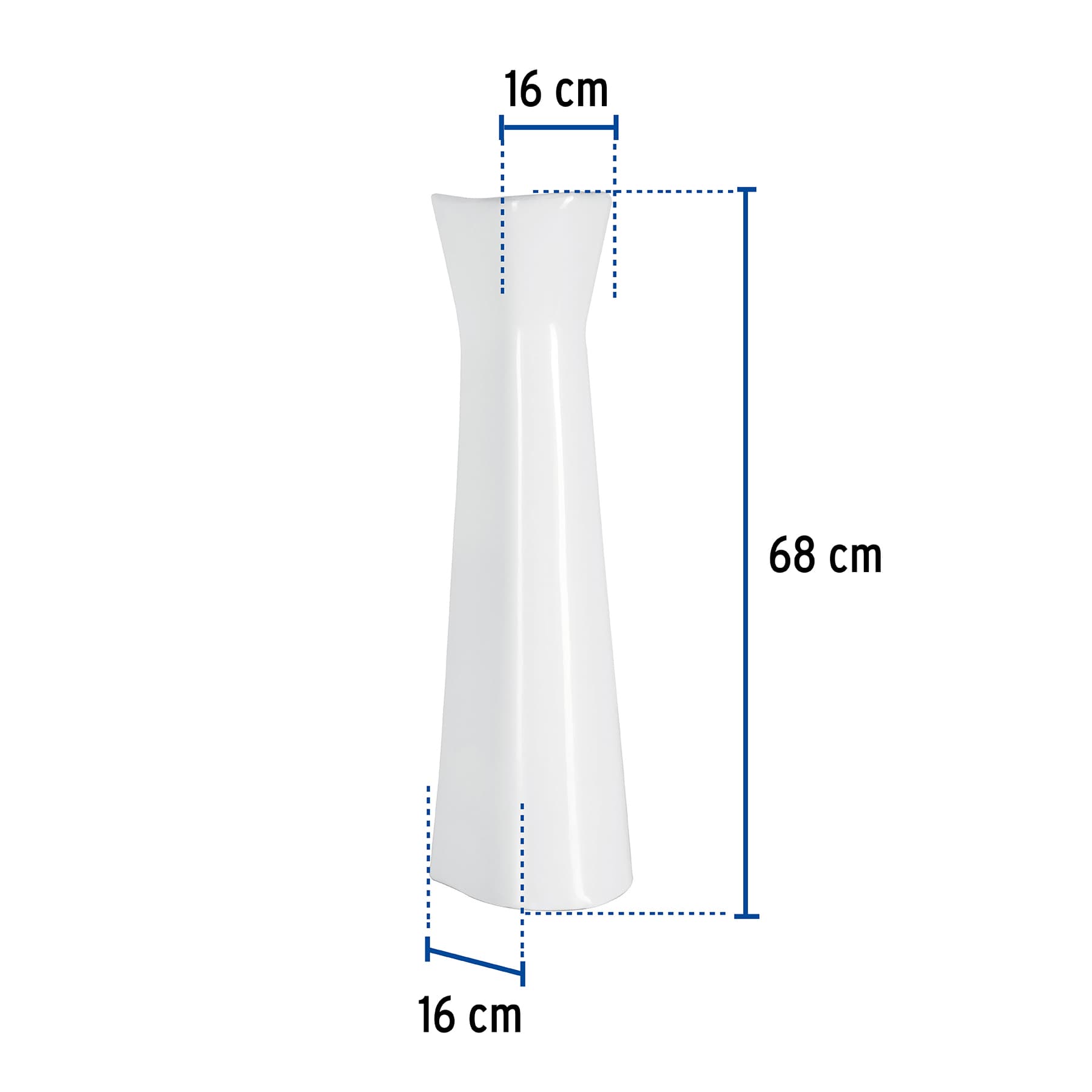 Pedestal de porcelana para lavabo, blanco, FOSET