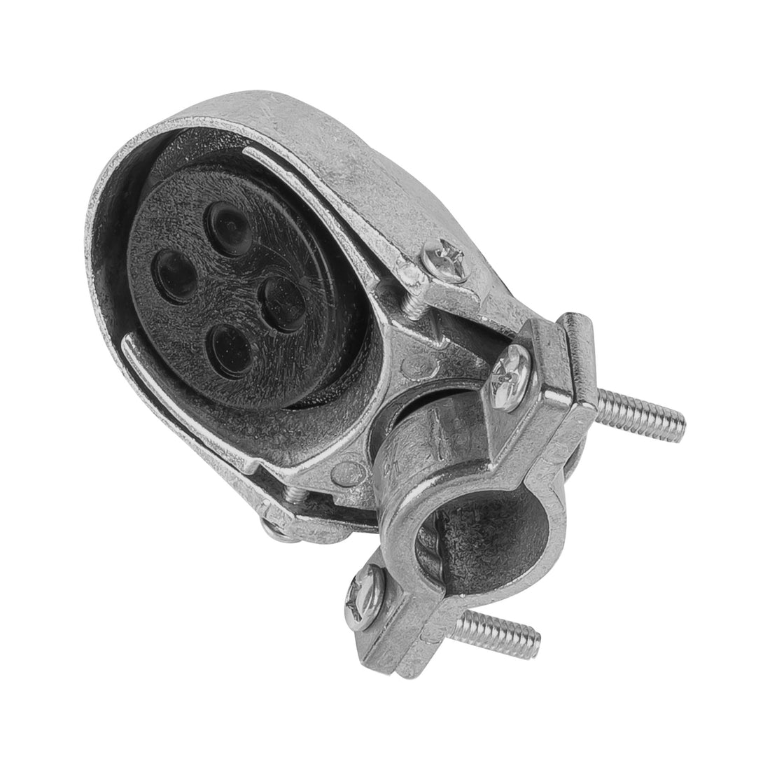 Mufa con abrazadera para tubo 1/2", VOLTECK