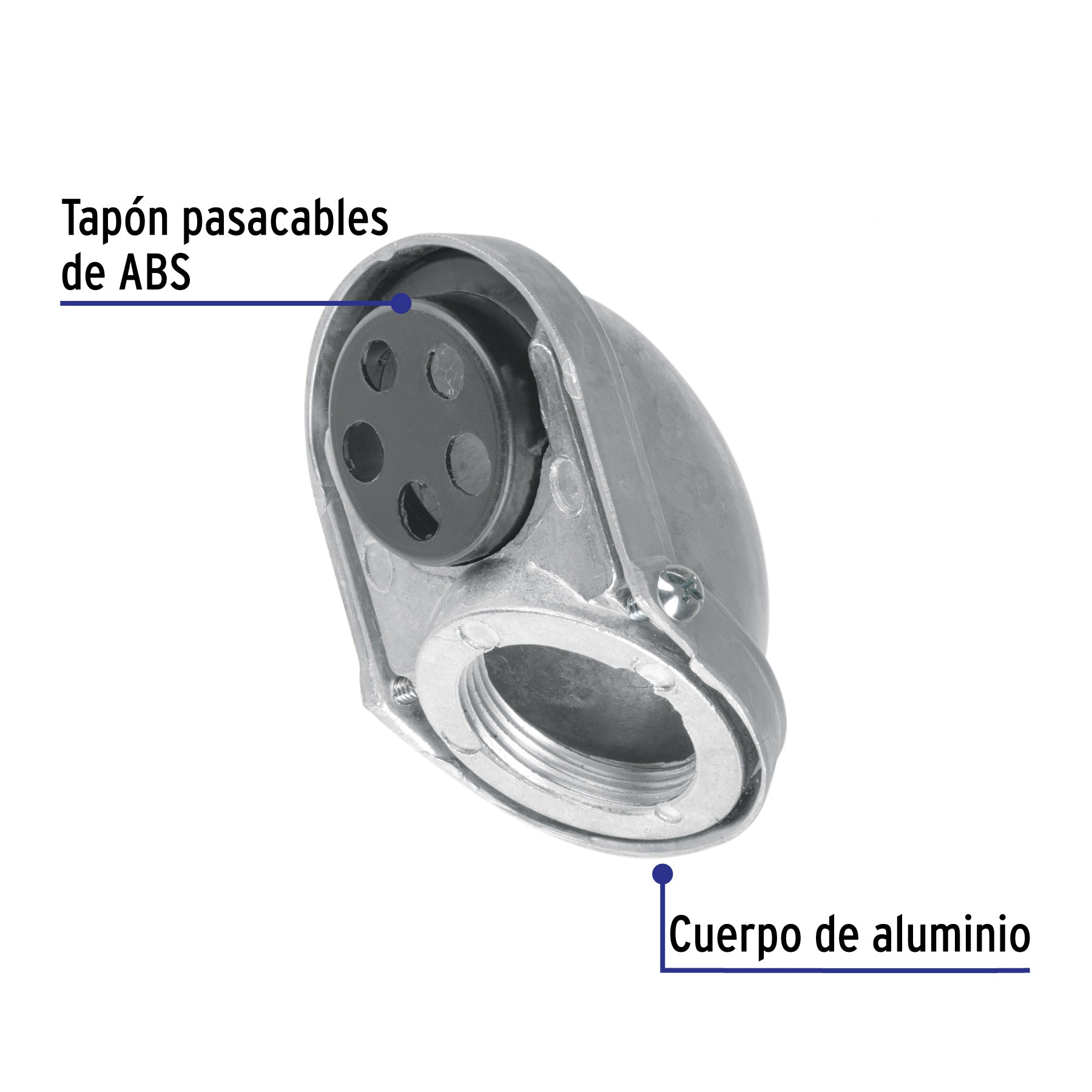 Mufa roscada 1-1/4" para tubo, VOLTECK