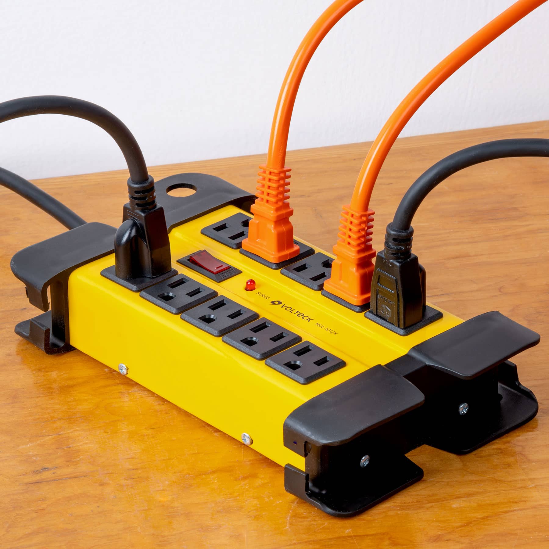 Multicontacto 14 AWG industrial supresor picos 10 entradas