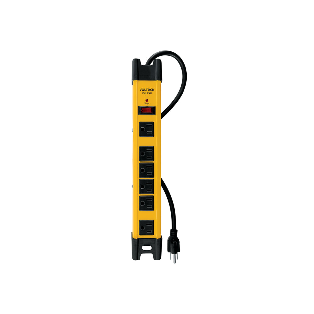 Multicontacto 14 AWG industrial supresor de picos 6 entradas