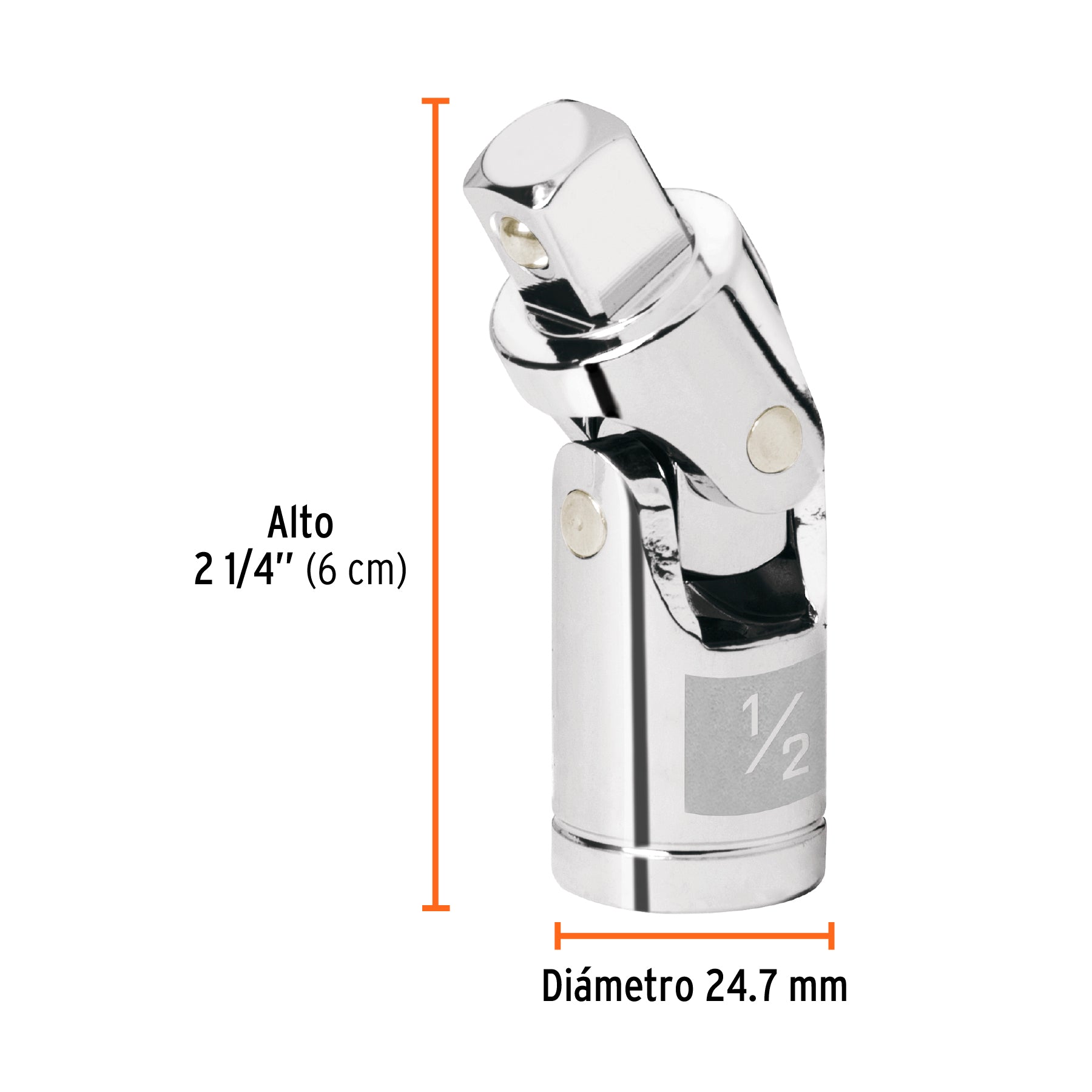 Nudo universal para dados con cuadro de 1/2", TRUPER