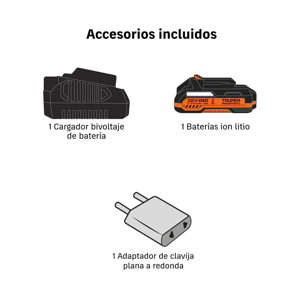 Rotomartillo/destornillador 1/2", 20V, 70Nm, 1 batería 2Ah