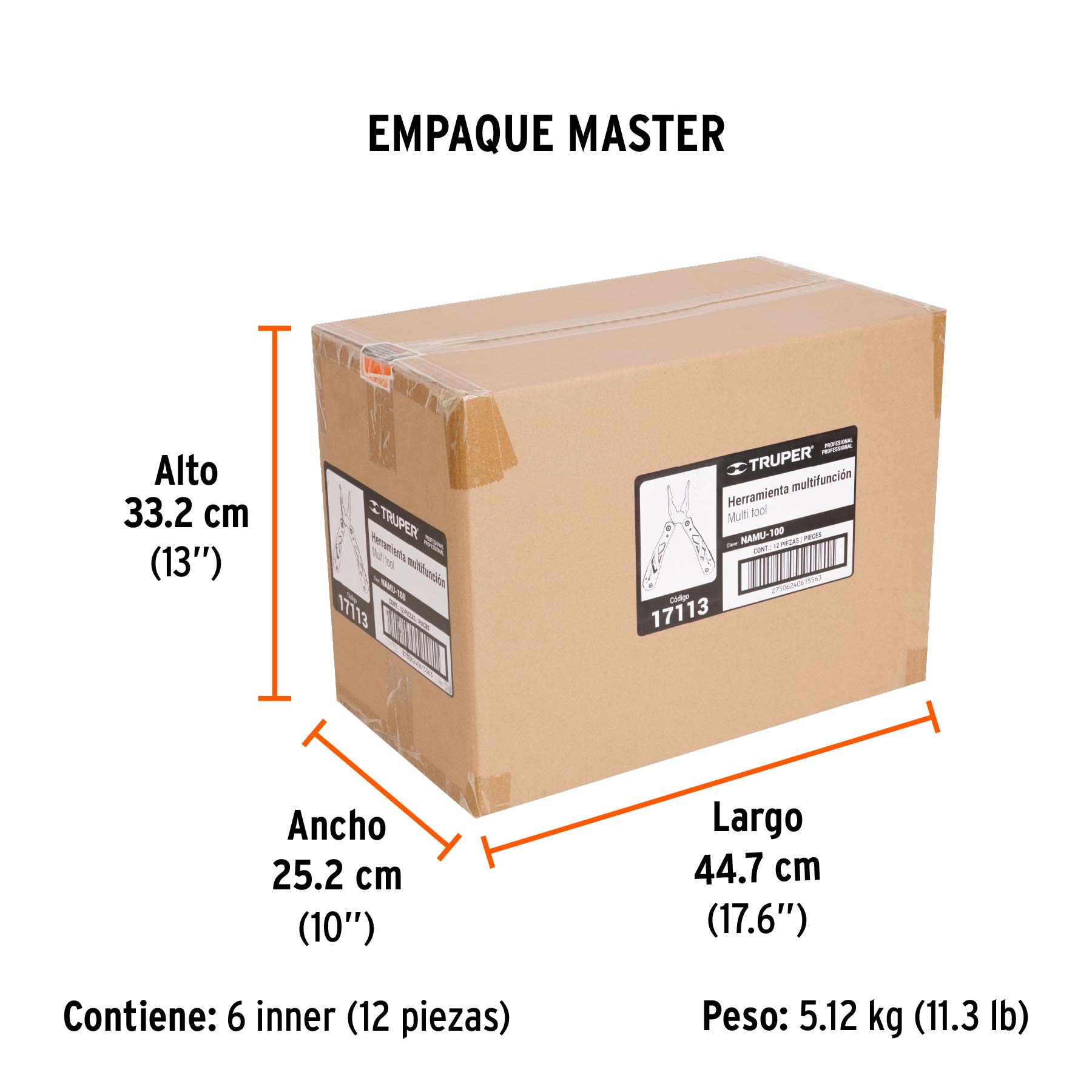 Multiherramienta con 13 funciones, TRUPER - Empaque