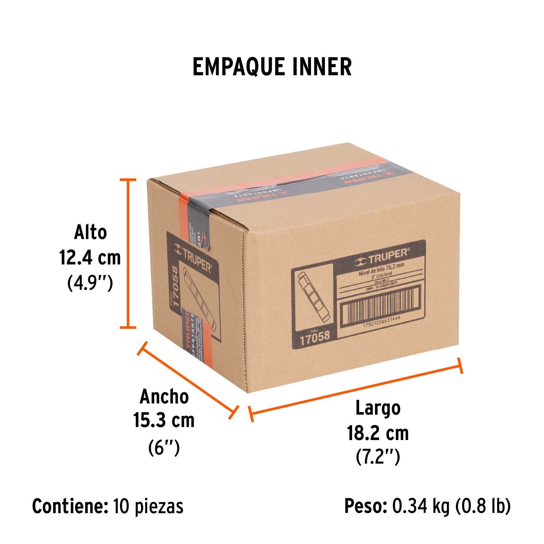 Blíster con 2 niveles de hilo burbuja grande fácil lectura - Empaque