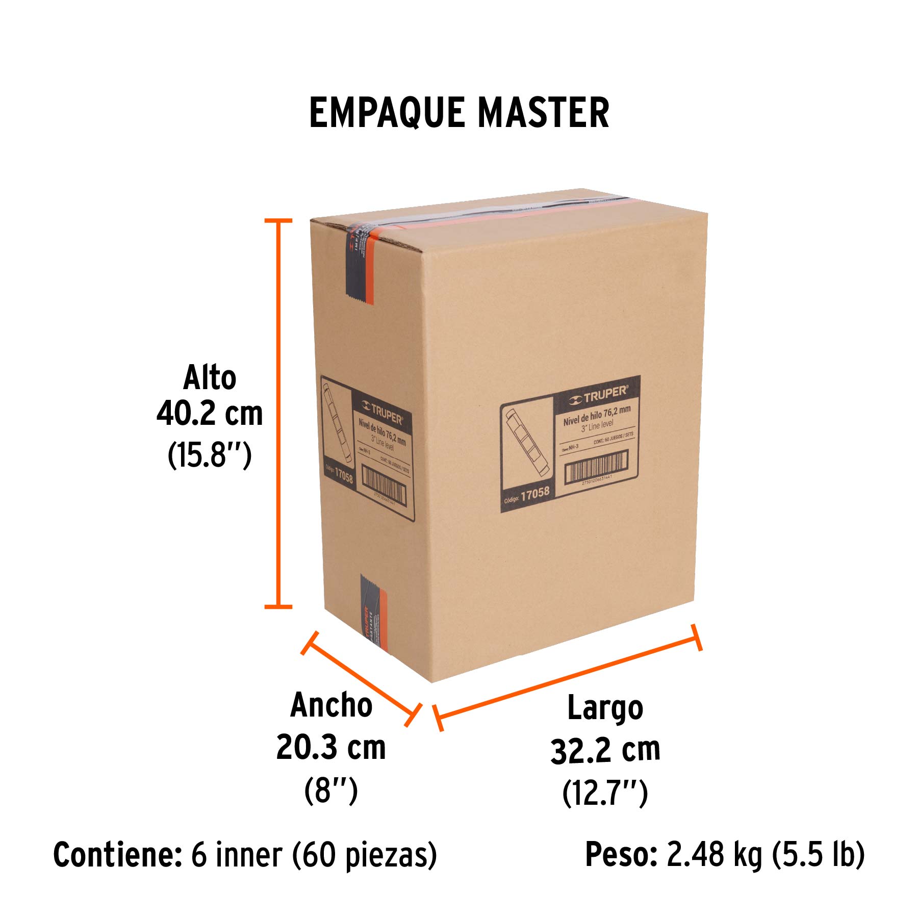 Blíster con 2 niveles de hilo burbuja grande fácil lectura - Empaque