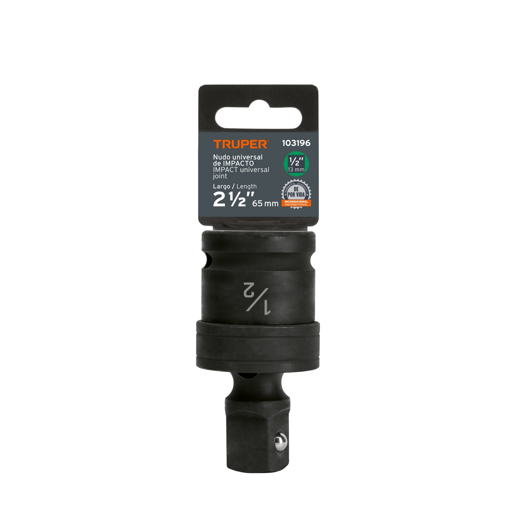 Nudo universal para dados de impacto cuadro 1/2", TRUPER