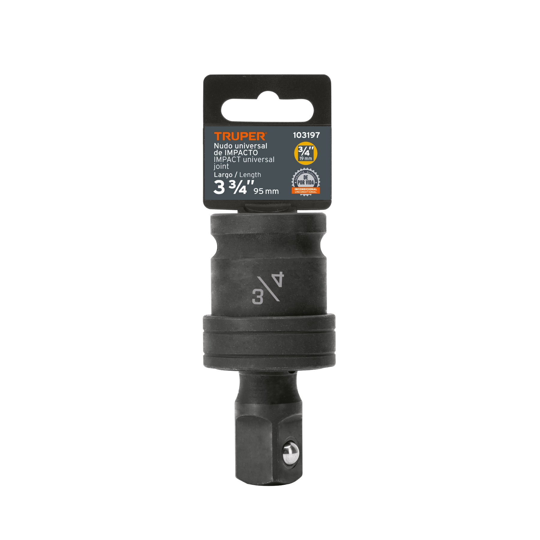 Nudo universal para dados de impacto cuadro 3/4", TRUPER