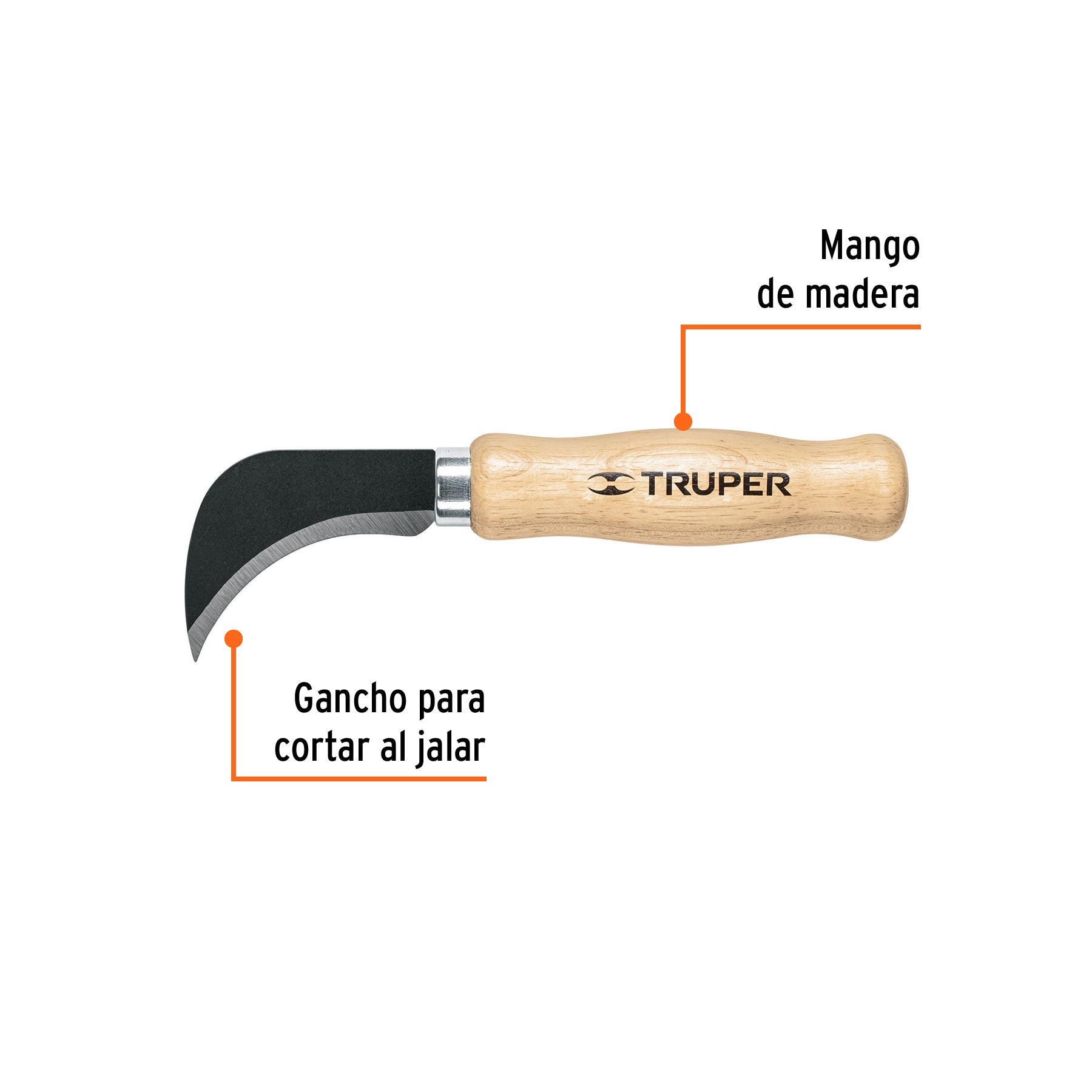 Cuchillo 7-1/2" para linóleo, TRUPER
