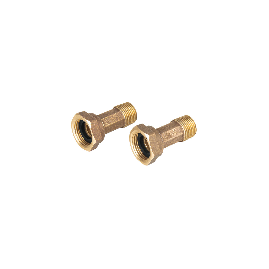 Juego de 2 niples para medidor de agua, 1/2 x 3/4", FOSET