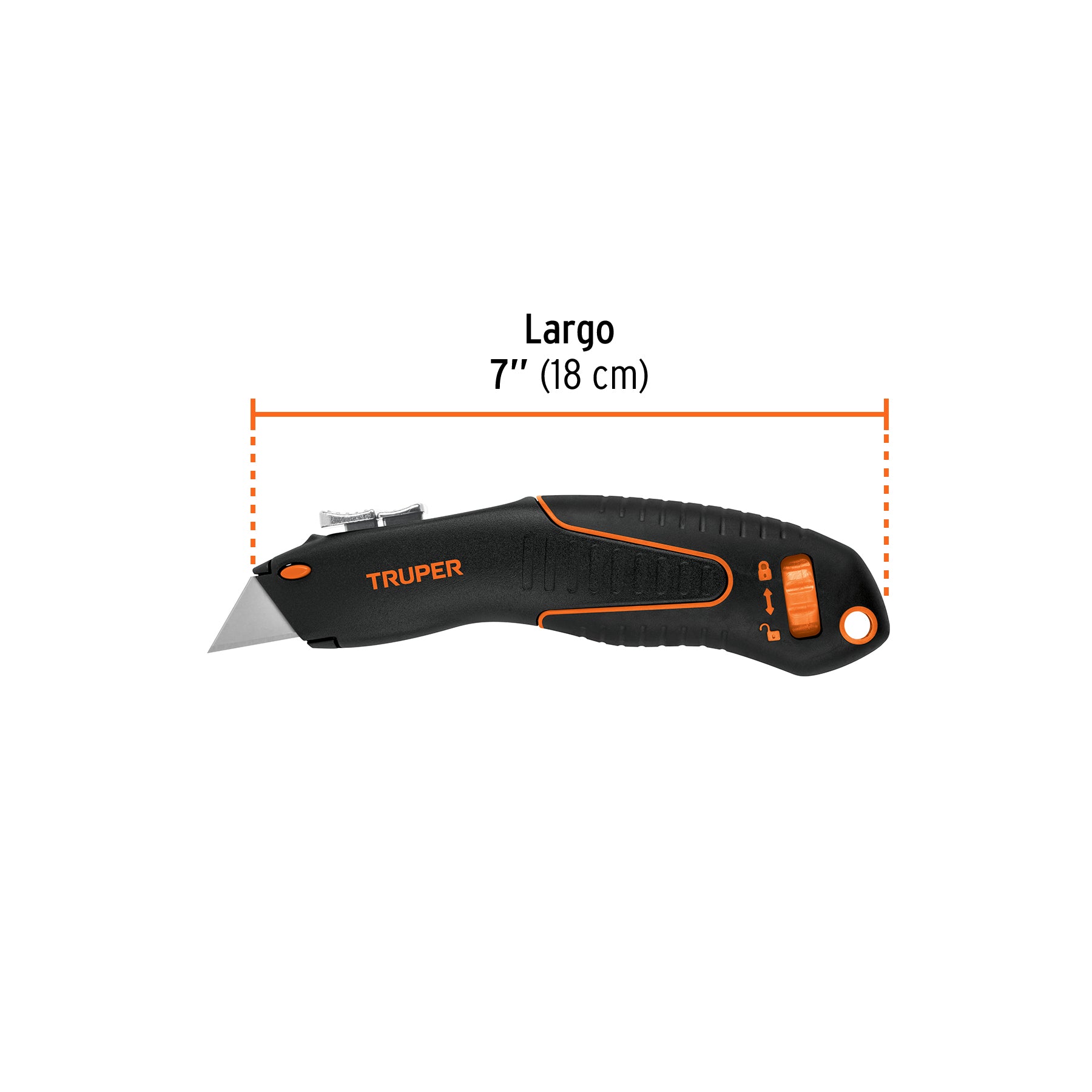 Navaja auto-retráctil de seguridad 7", TRUPER