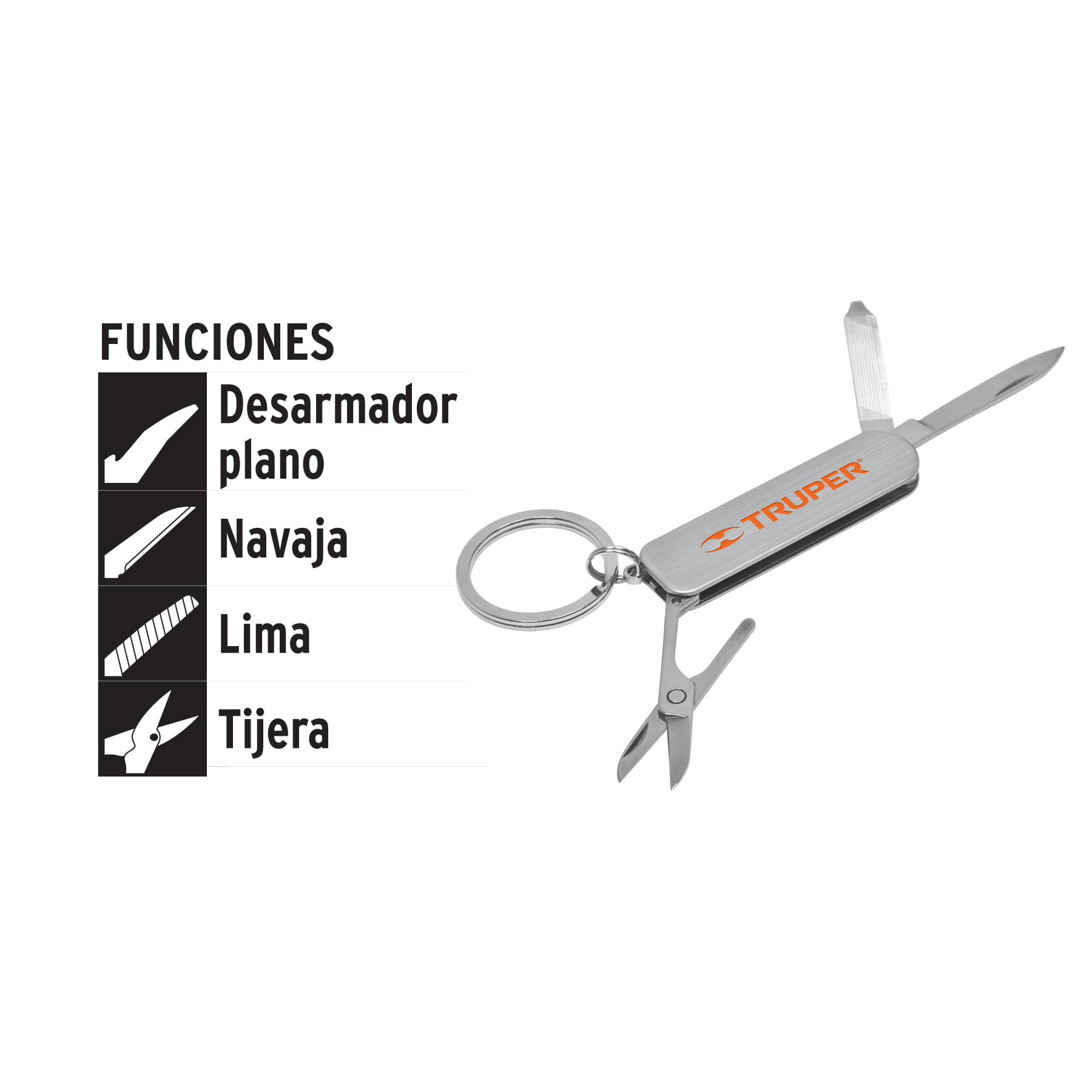 Navaja tipo llavero, TRUPER