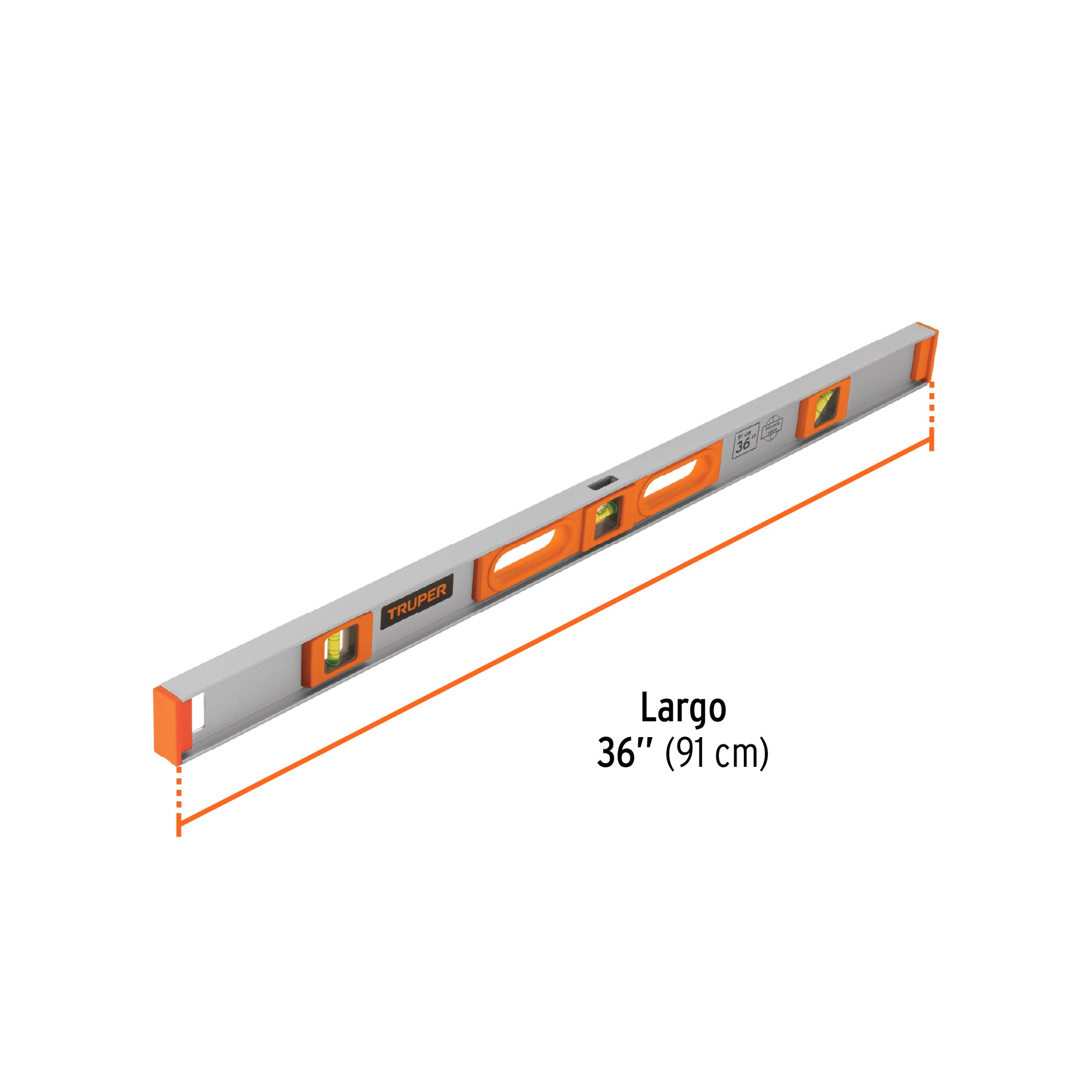 Nivel profesional de 36" con protección de ABS, TRUPER