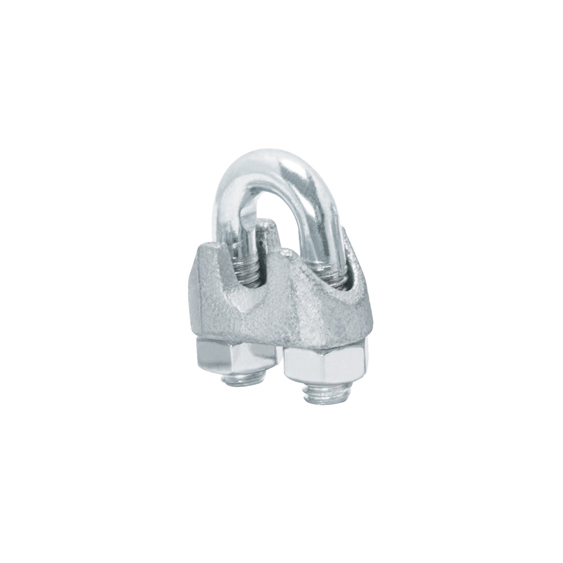 Blíster c/2 nudos (perros) de hierro p/cable de 1/4", FIERO