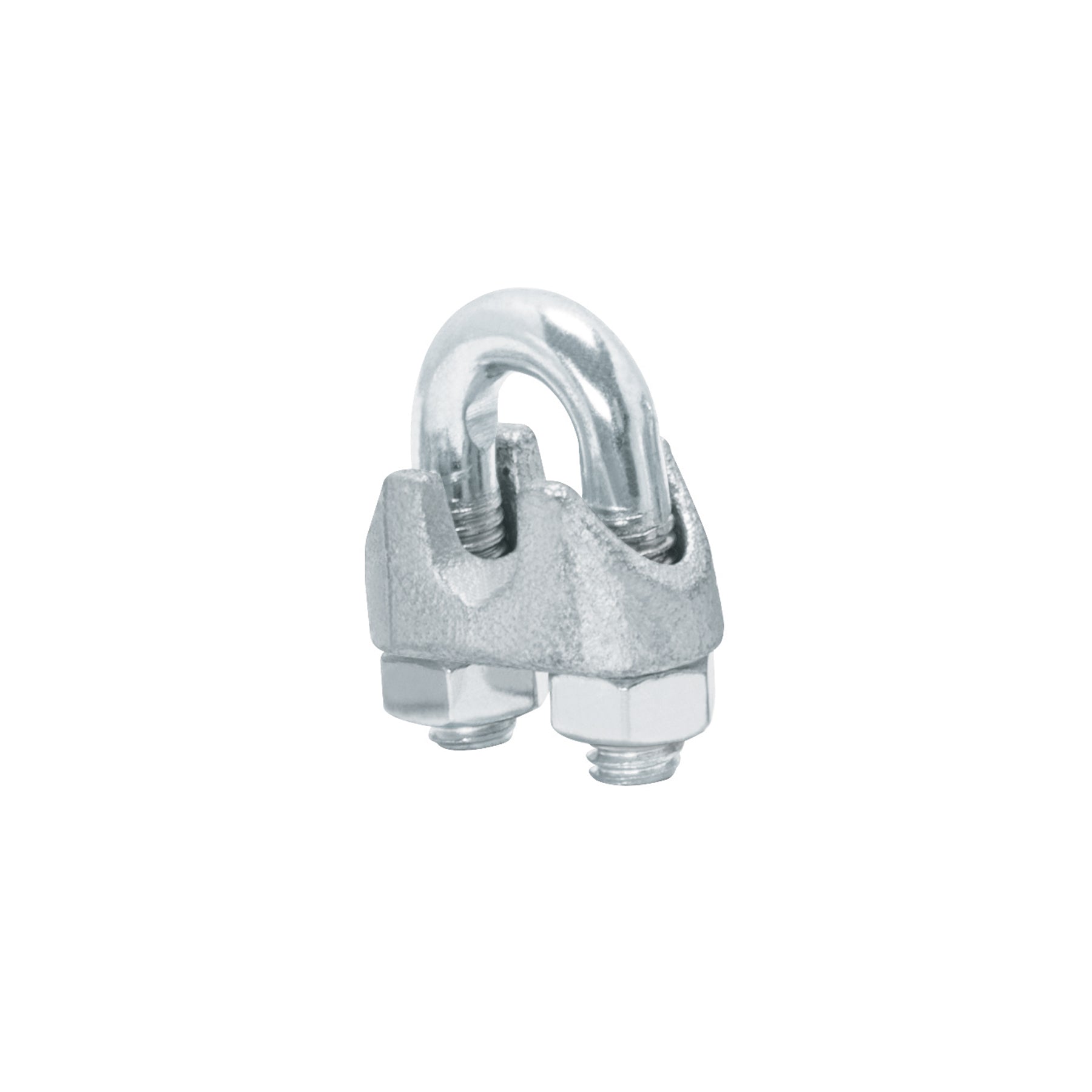 Blíster c/2 nudos (perros) de hierro p/cable de 1/4", FIERO