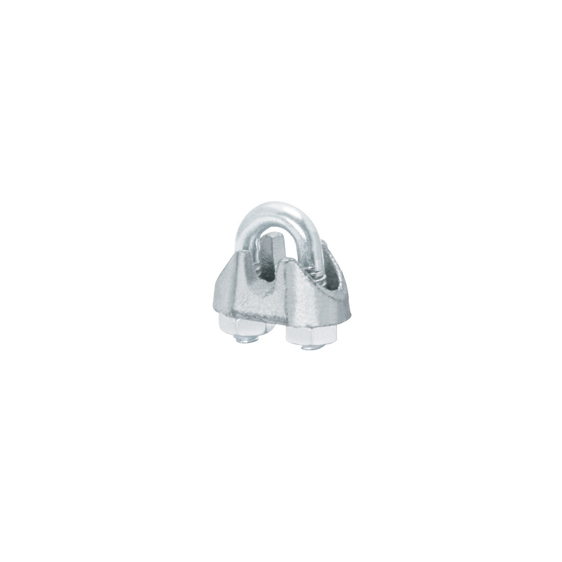 Blíster c/2 nudos (perros) de hierro p/cable de 1/8", FIERO